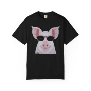 Cool Pig with Sunglasses T-Shirt – Funny  Animal Graphic Tee