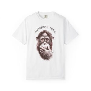 Handsome Devil Graphic T-Shirt | Thoughtful Orangutan Pop Art Streetwear Tee