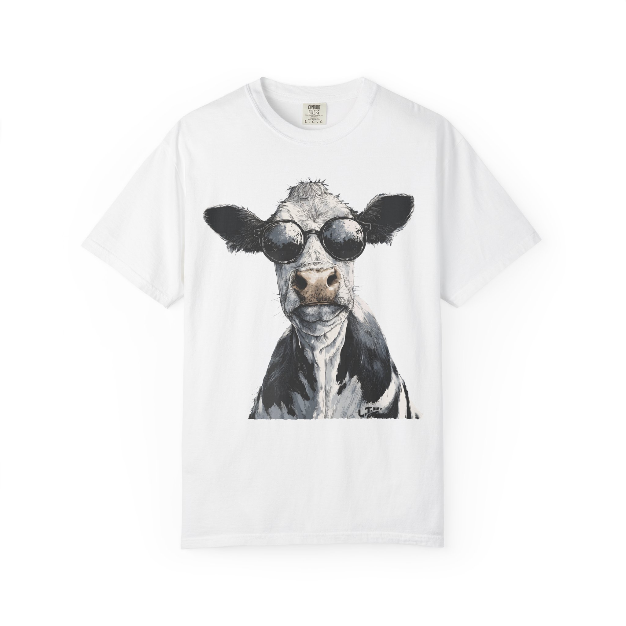 Cool Cow T-Shirt | Sunglasses Animal Attitude Streetwear Tee