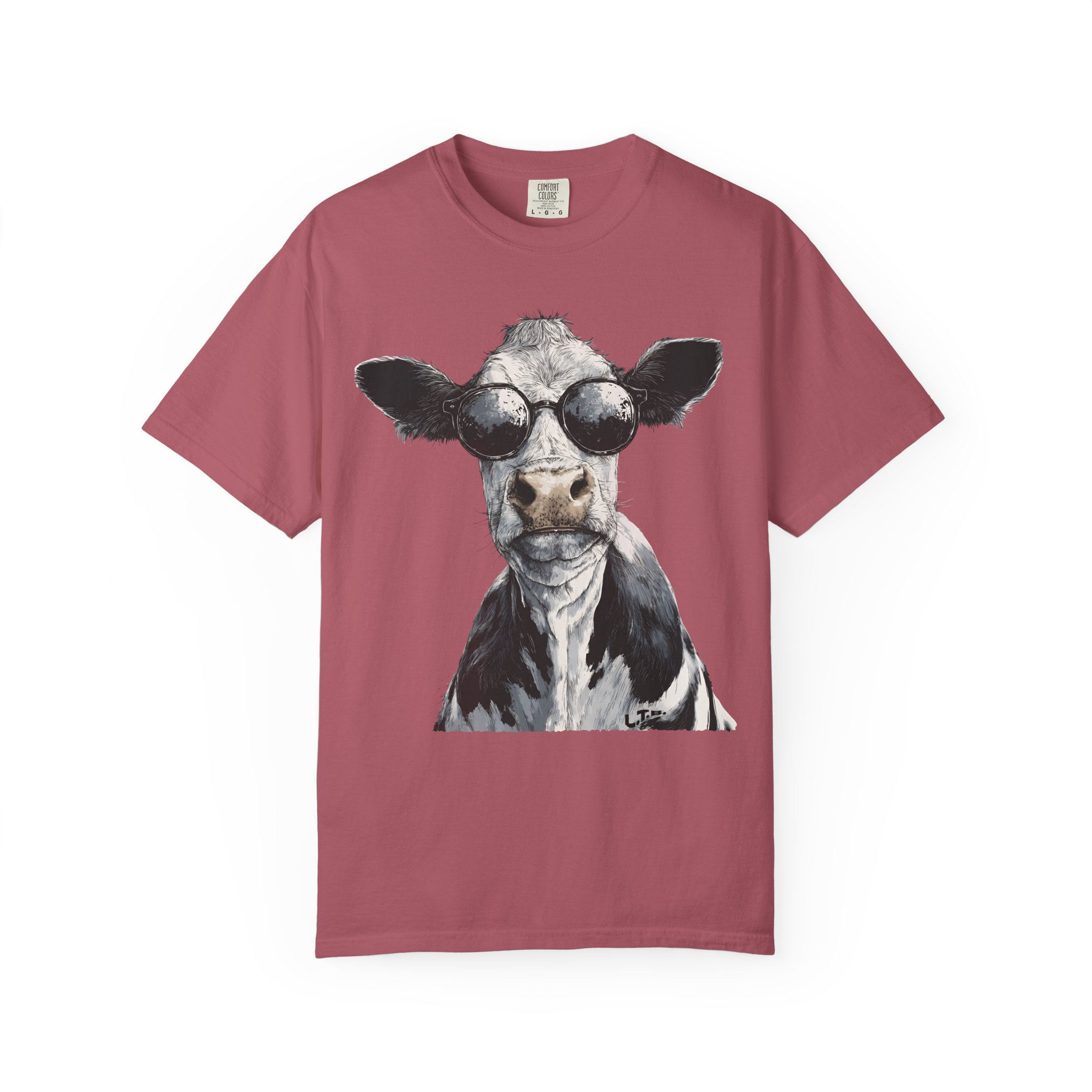 Cool Cow T-Shirt | Sunglasses Animal Attitude Streetwear Tee - Image 14