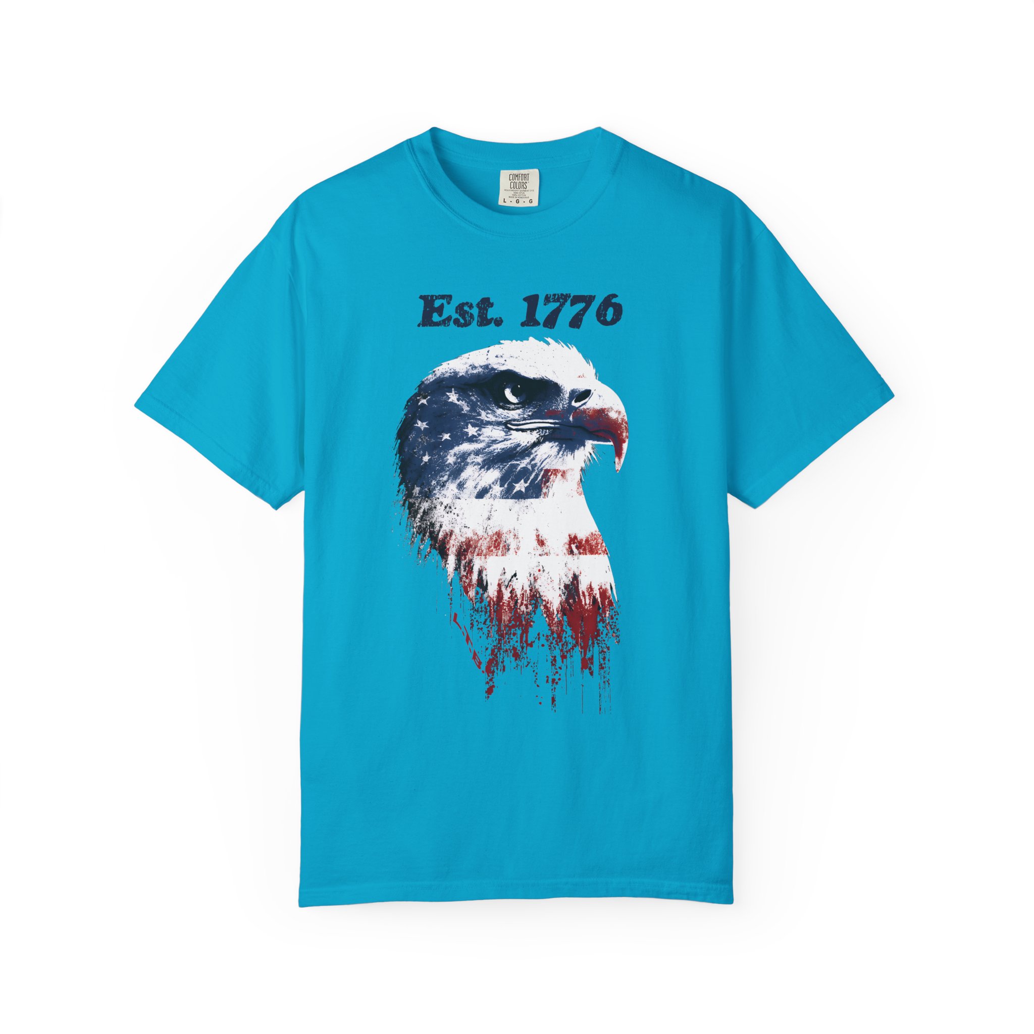Est 1776 Eagle T-Shirt – Patriotic American Flag Graphic Tee - Image 8