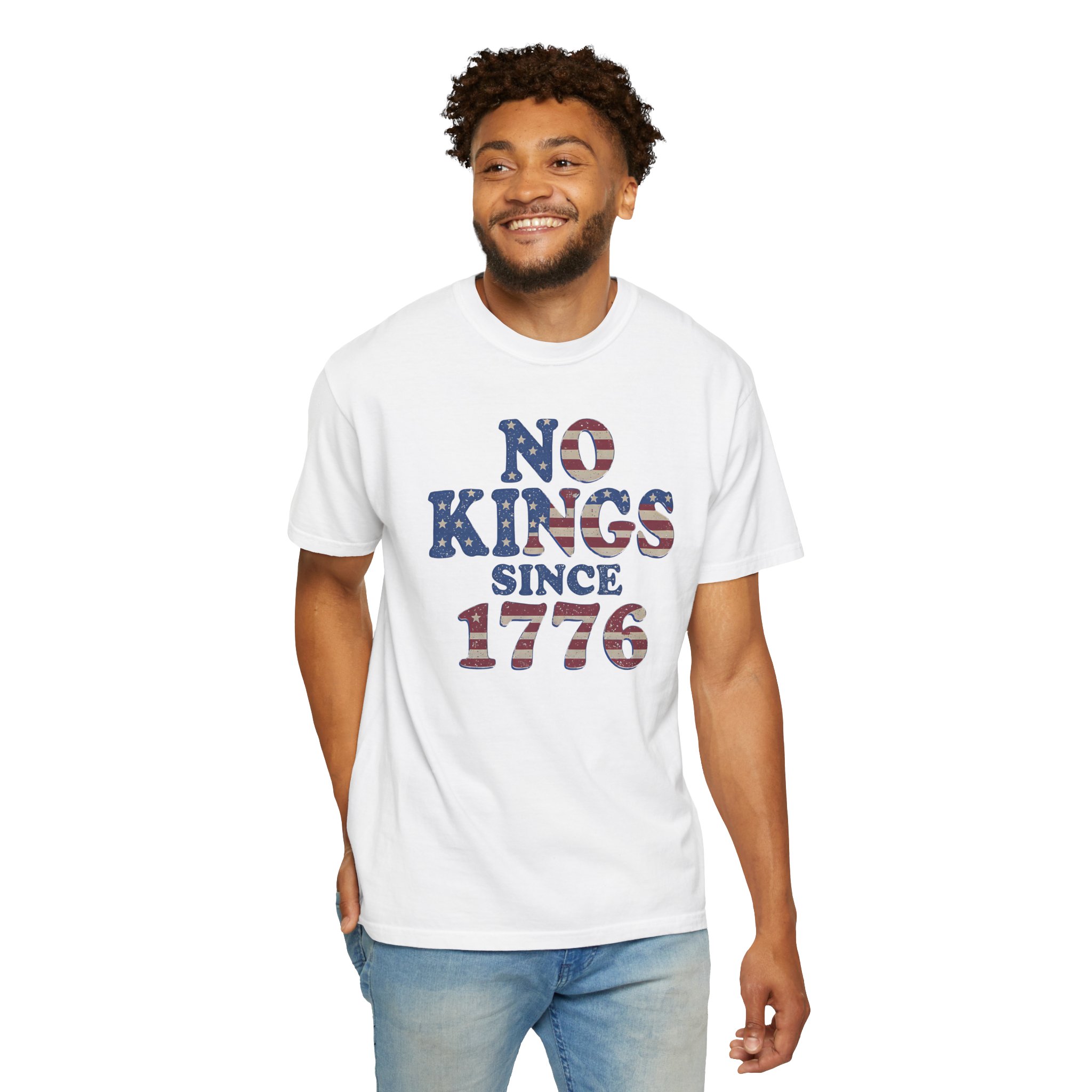 No Kings Since 1776 T-Shirt | Patriotic American Independence Streetwear Tee - Image 2
