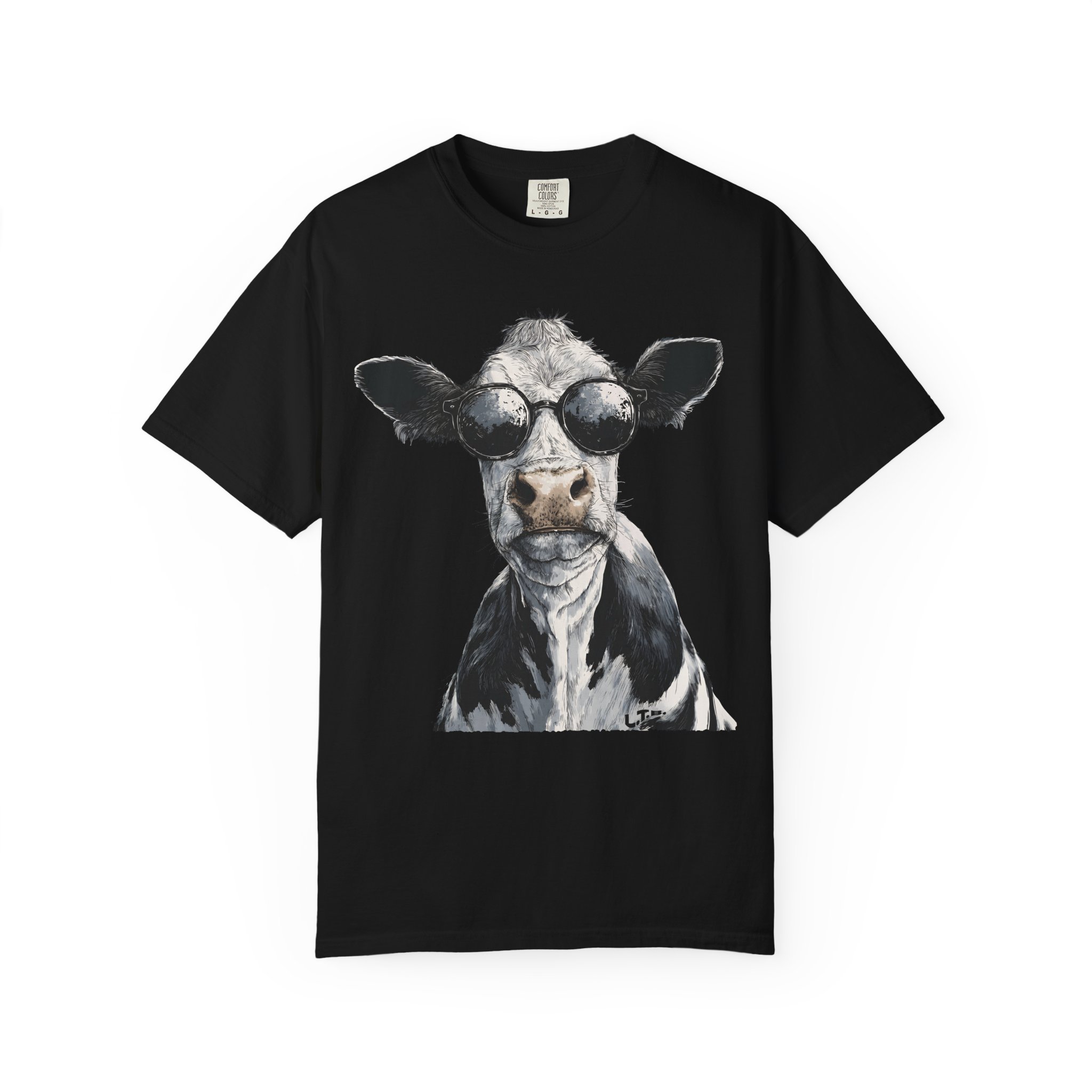 Cool Cow T-Shirt | Sunglasses Animal Attitude Streetwear Tee - Image 11