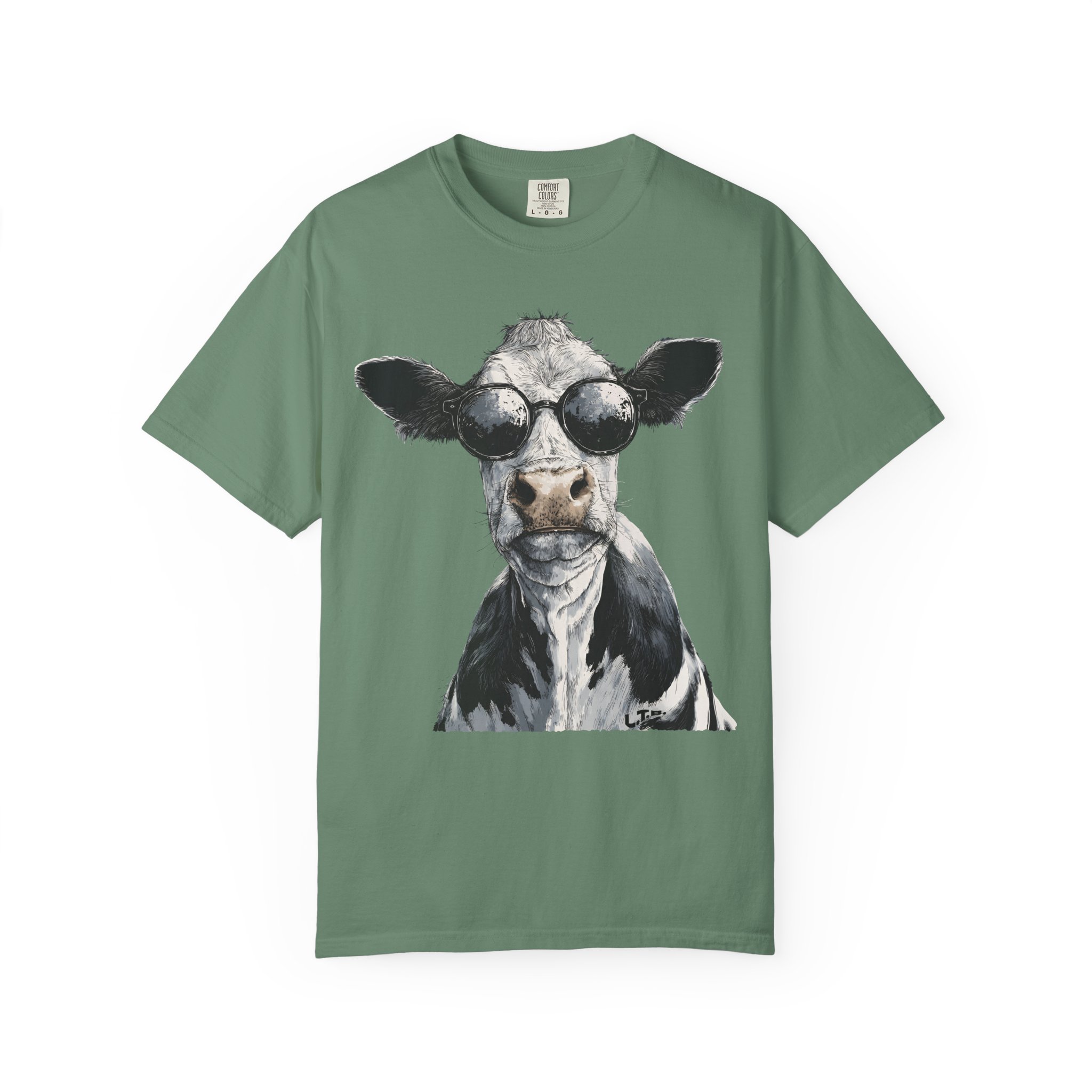 Cool Cow T-Shirt | Sunglasses Animal Attitude Streetwear Tee - Image 7