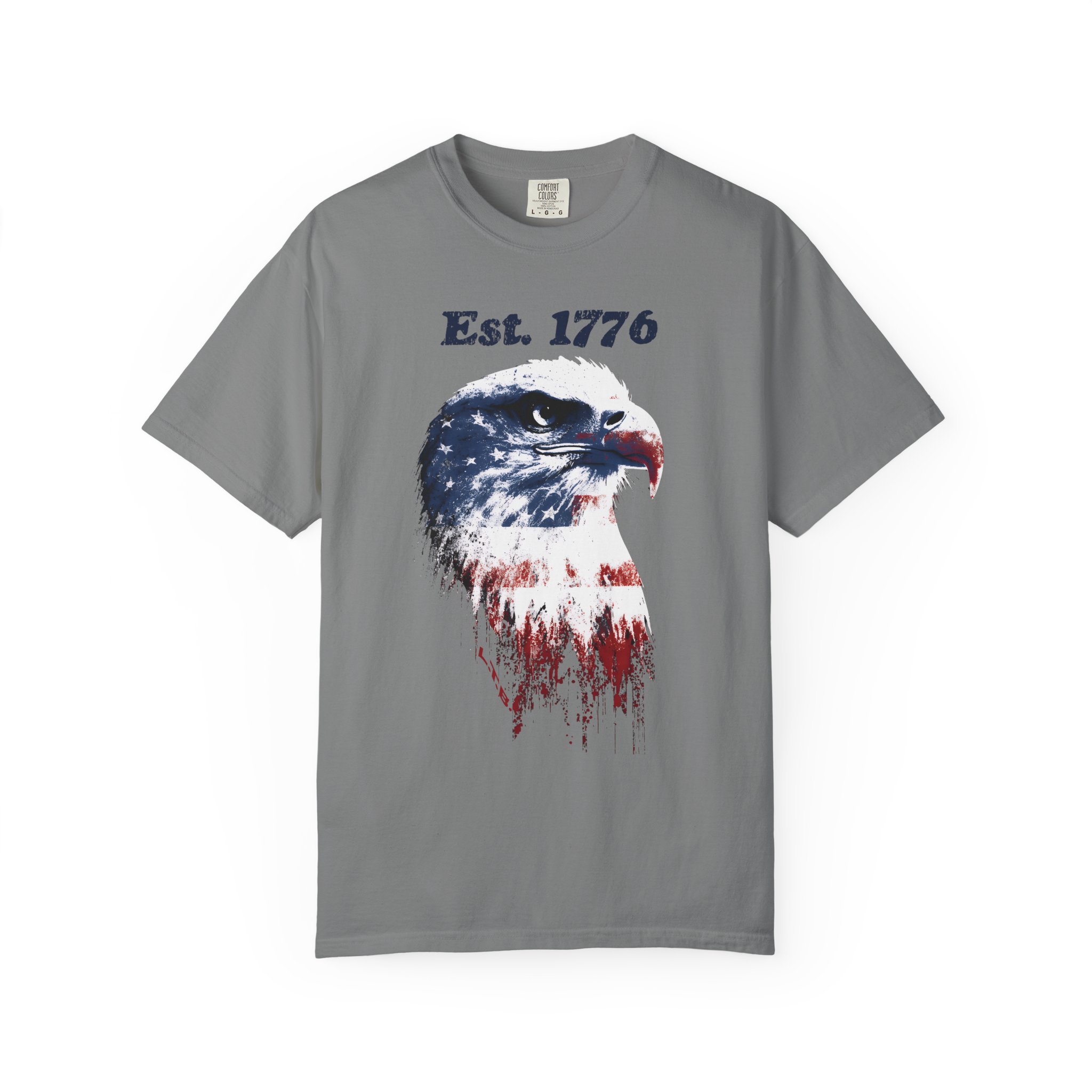 Est 1776 Eagle T-Shirt – Patriotic American Flag Graphic Tee - Image 5