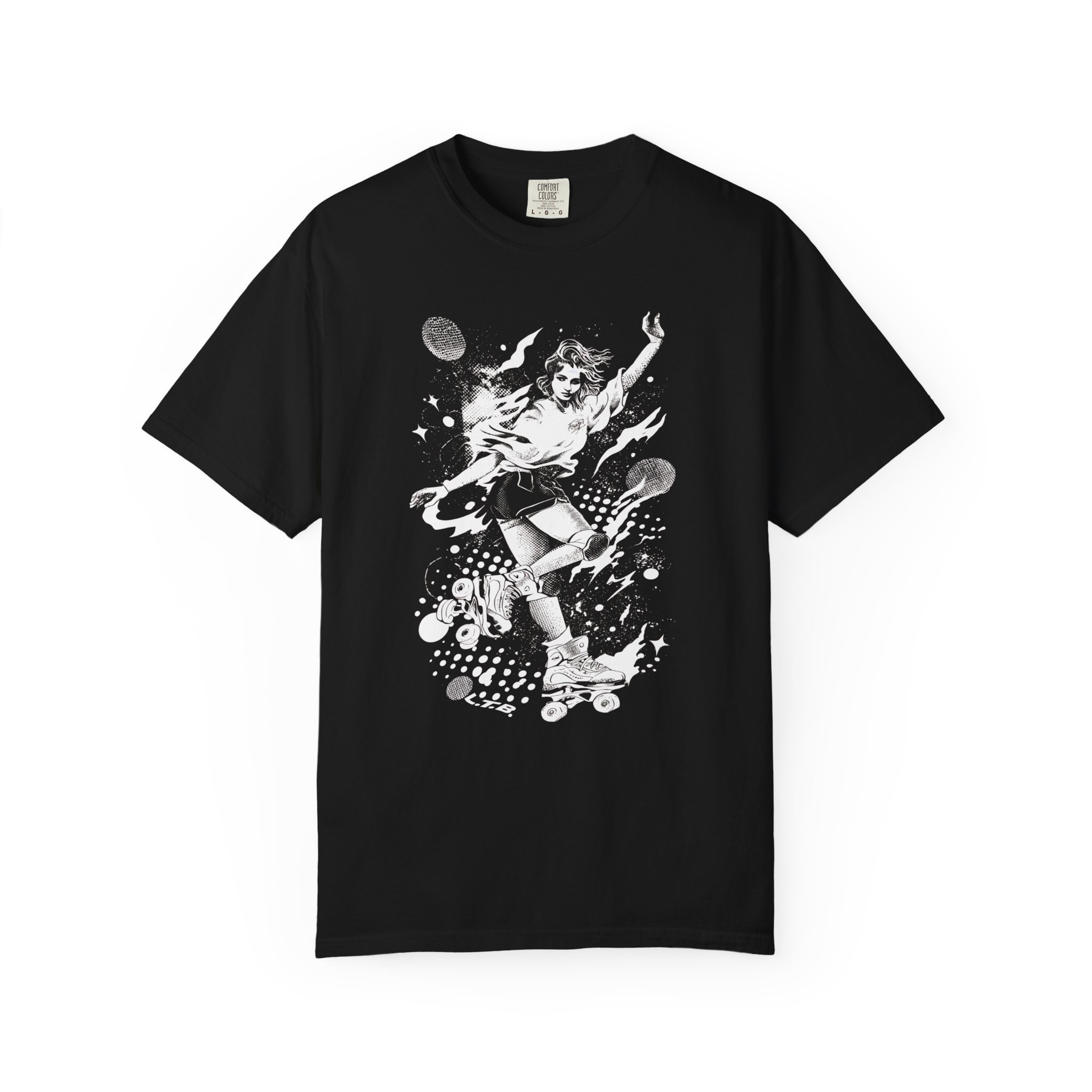 Roller Disco Skate Girl T-Shirt | Modern Dance Skating Streetwear Tee