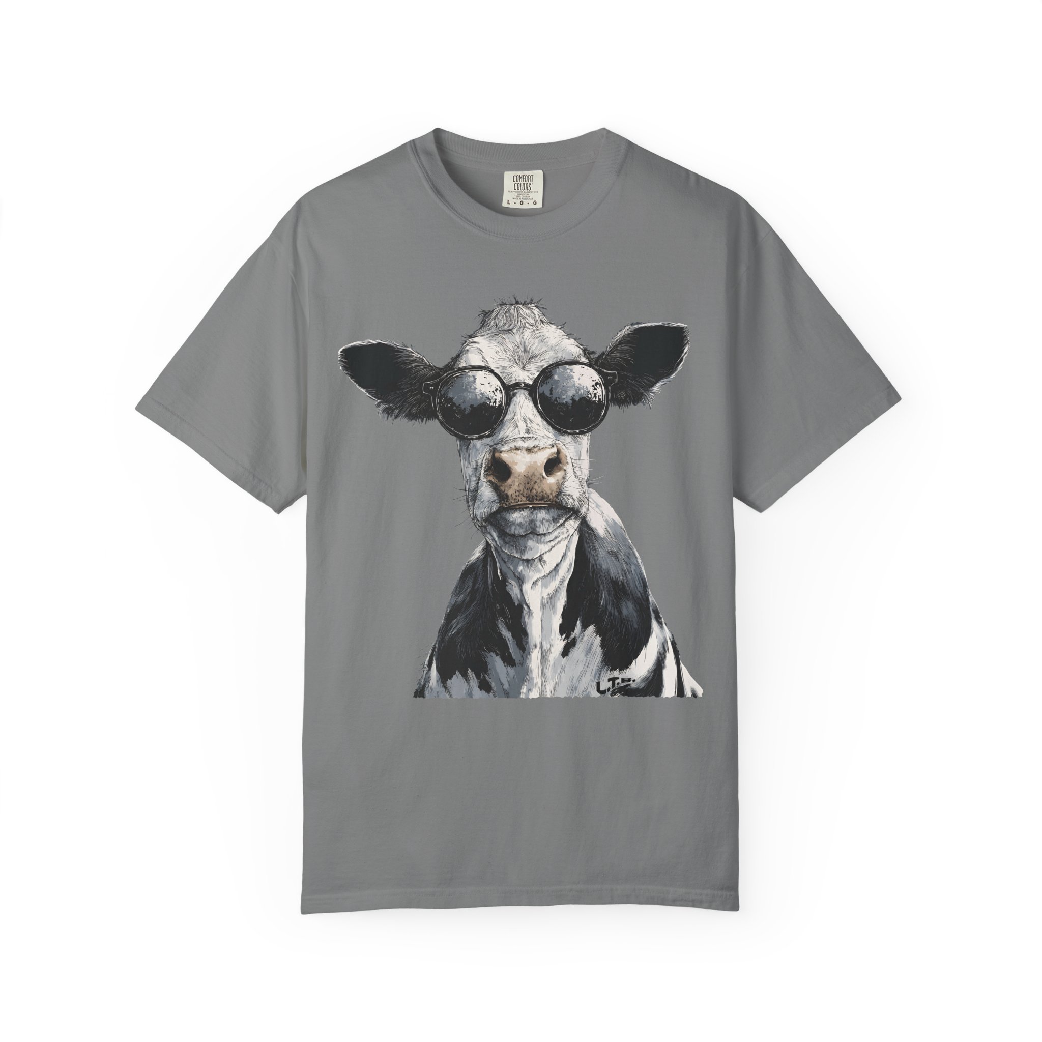 Cool Cow T-Shirt | Sunglasses Animal Attitude Streetwear Tee - Image 5