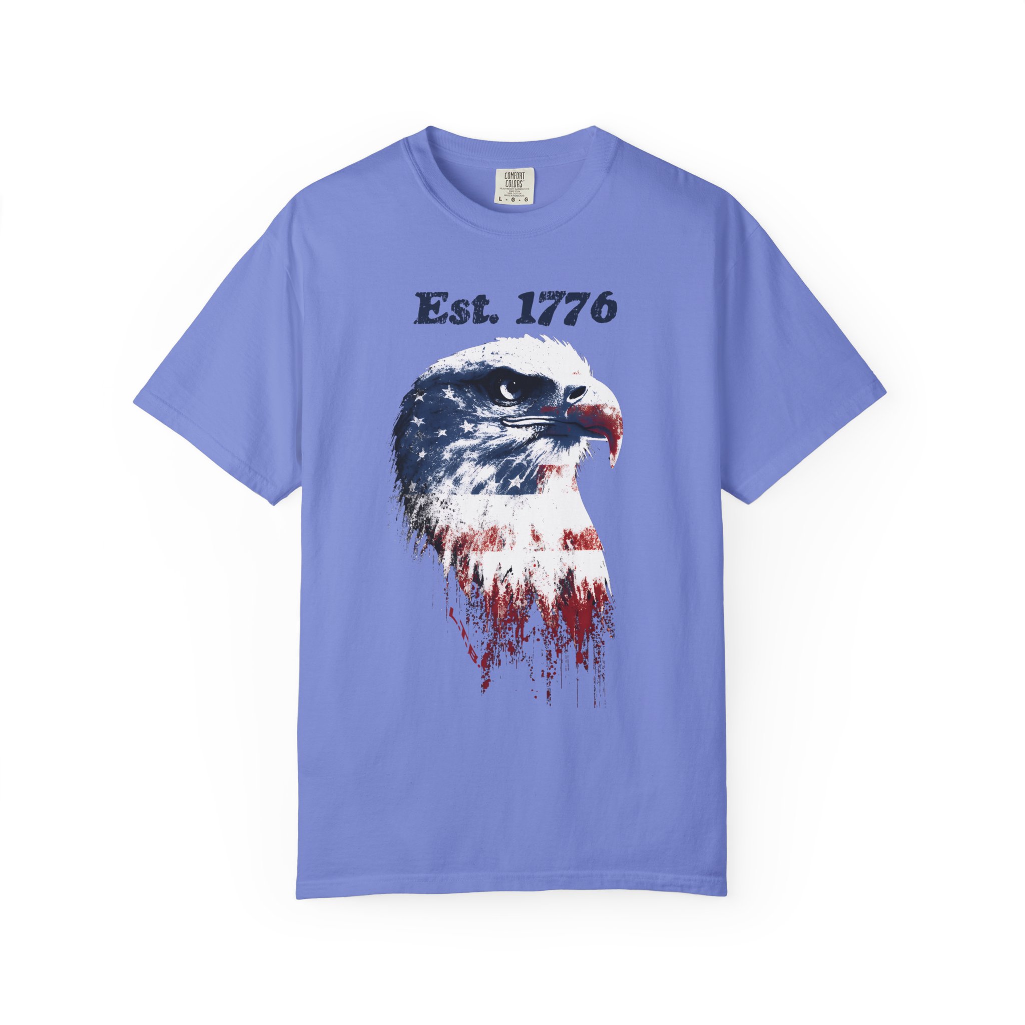 Est 1776 Eagle T-Shirt – Patriotic American Flag Graphic Tee - Image 9