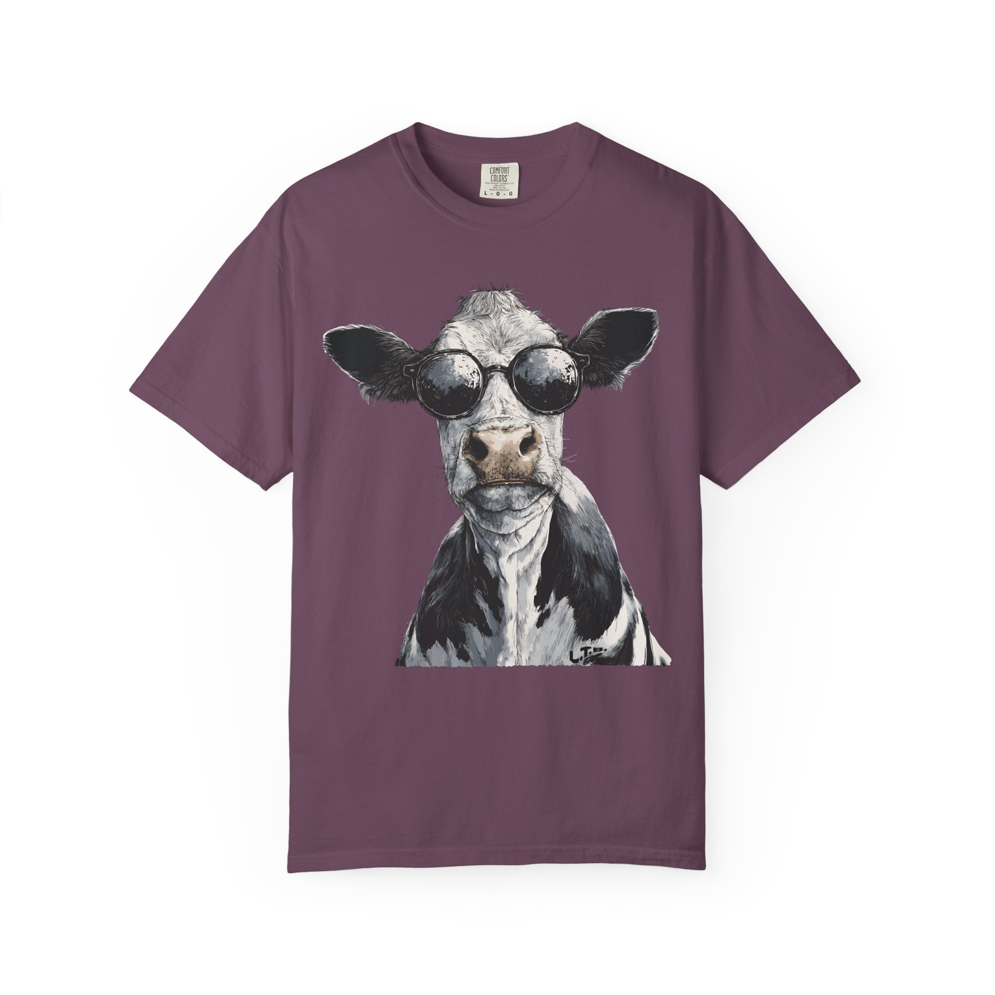 Cool Cow T-Shirt | Sunglasses Animal Attitude Streetwear Tee - Image 13