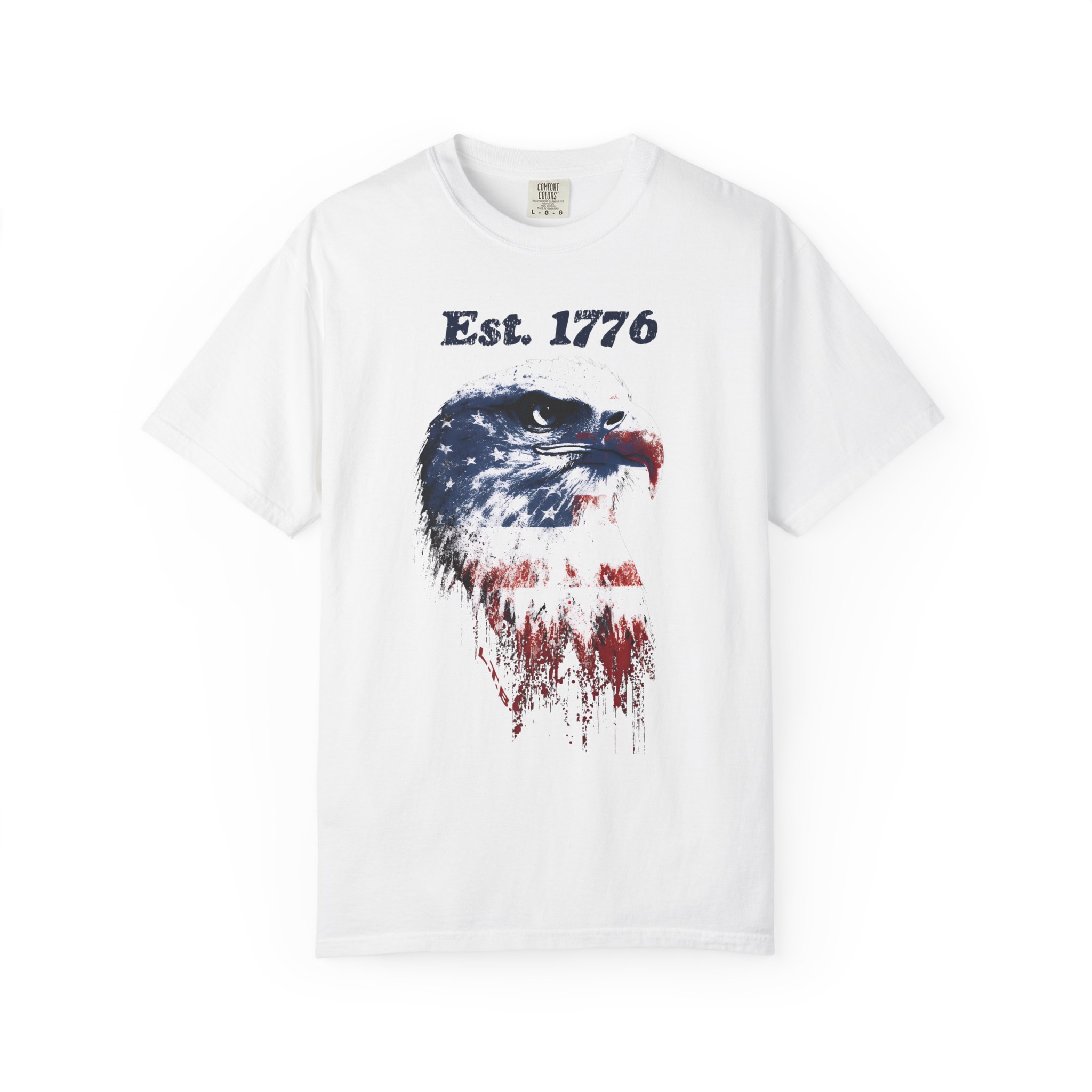 Est 1776 Eagle T-Shirt – Patriotic American Flag Graphic Tee