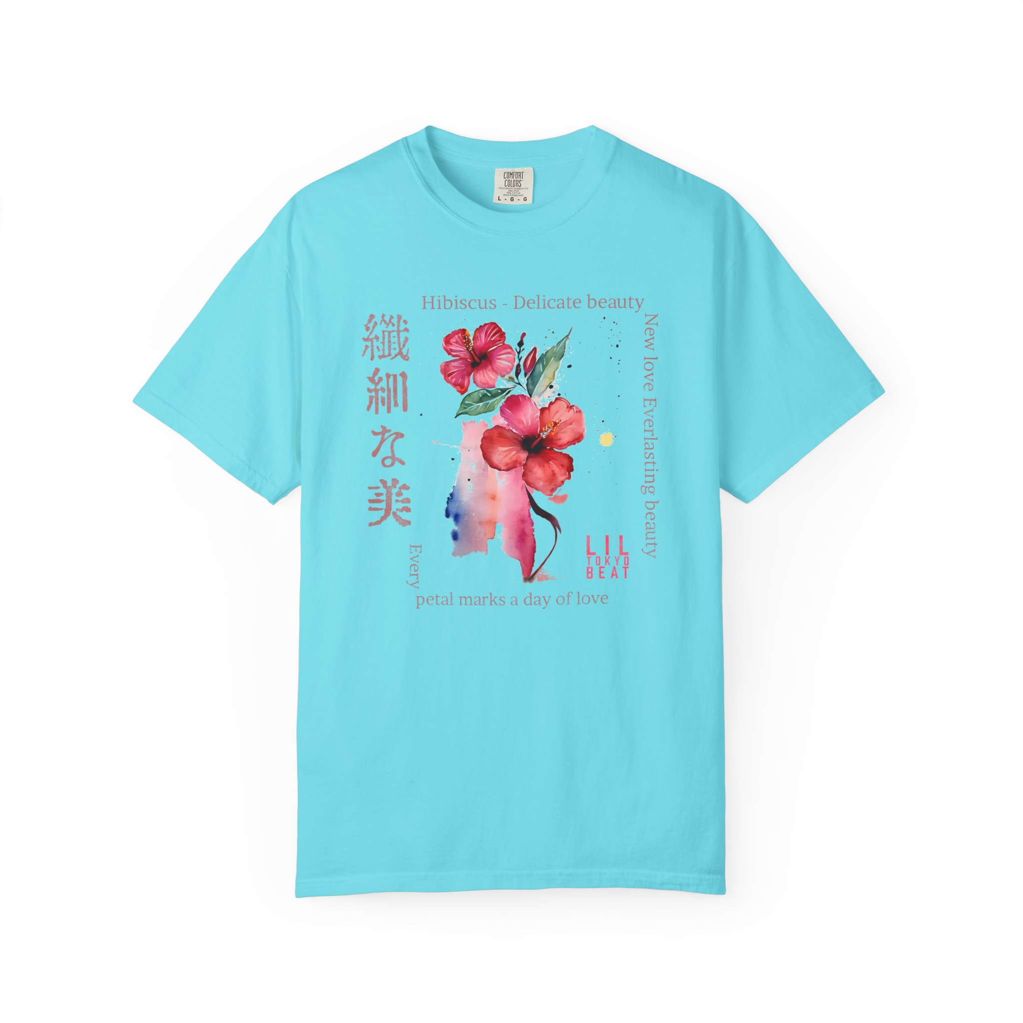 Hibiscus Delicate Beauty T-Shirt | Floral Japanese Poetic Streetwear Tee - Image 11