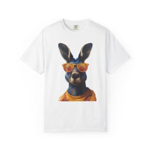 Cool Kangaroo T-Shirt | Orange Sunglasses Pop Art Animal Streetwear Tee