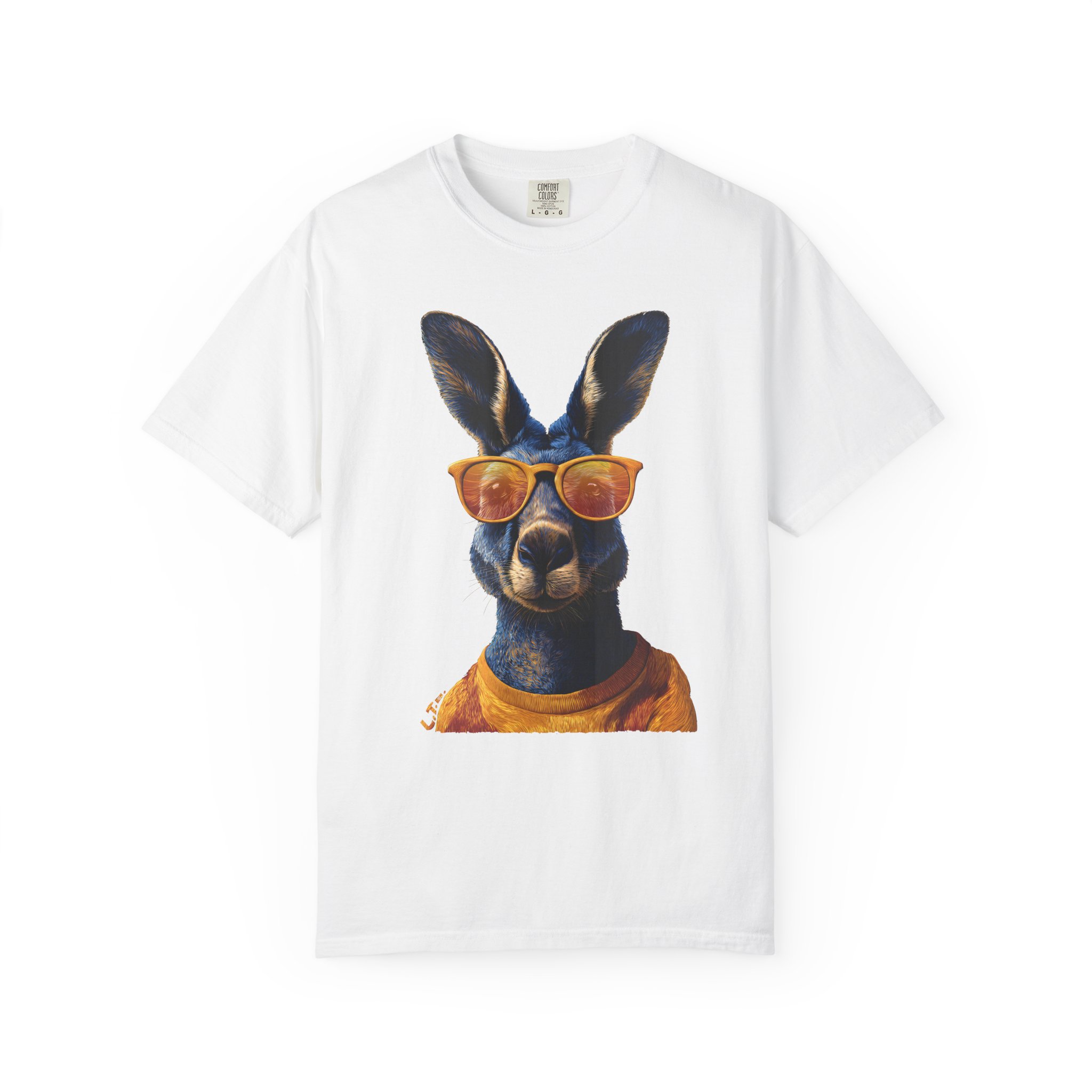 Cool Kangaroo T-Shirt | Orange Sunglasses Pop Art Animal Streetwear Tee