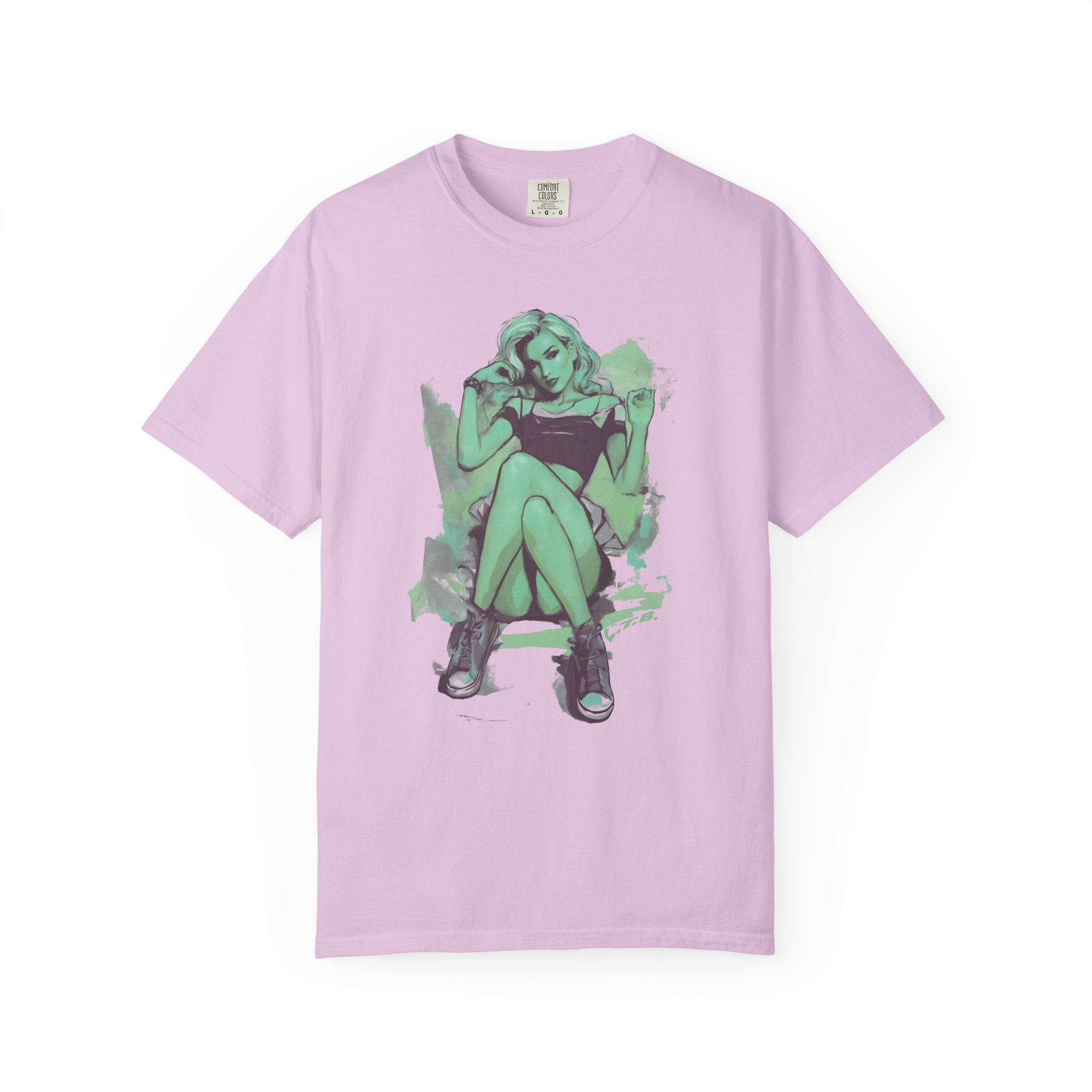 Pin-Up Girl Graphic T-Shirt | Modern Artistic Streetwear Illustration Tee - Image 11