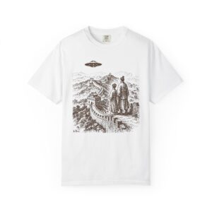 Great Wall UFO T-Shirt | Surreal Chinese History Sci‑Fi Streetwear Tee
