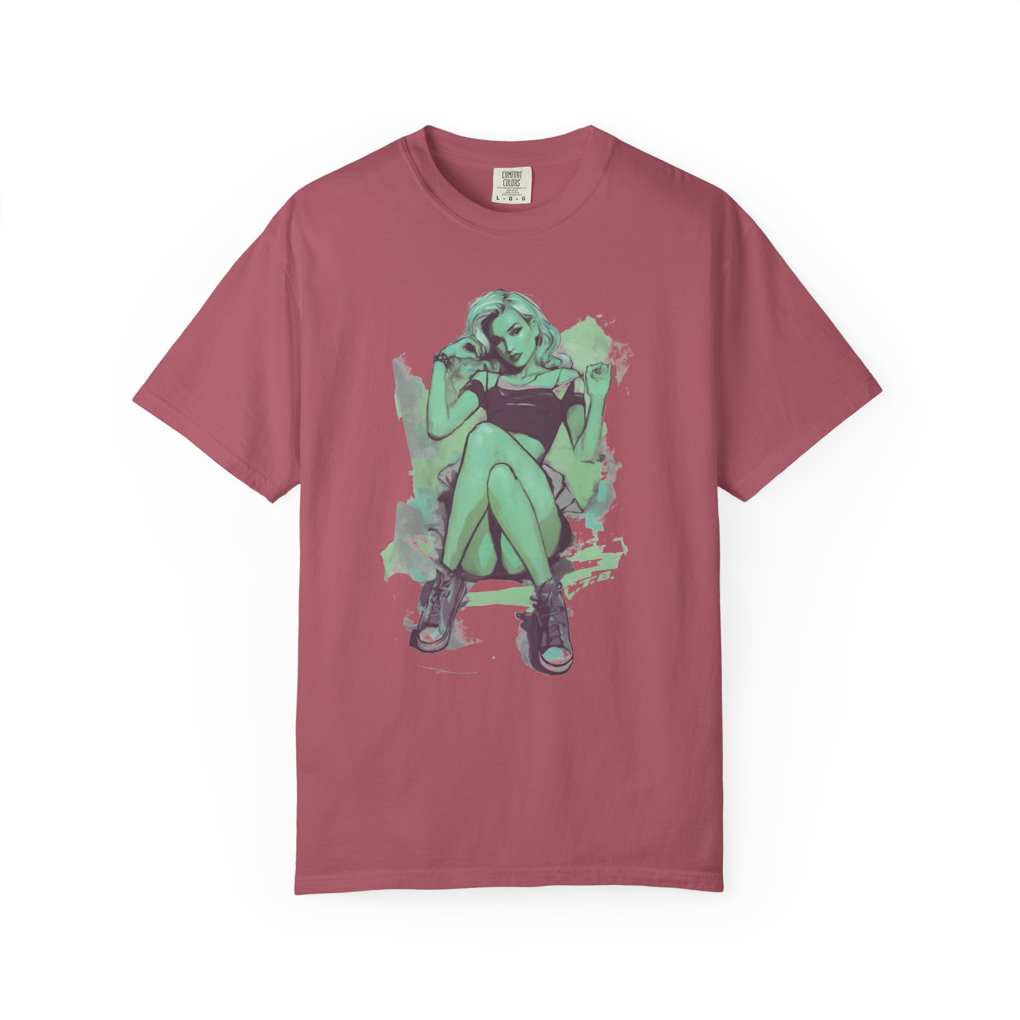 Pin-Up Girl Graphic T-Shirt | Modern Artistic Streetwear Illustration Tee - Image 14