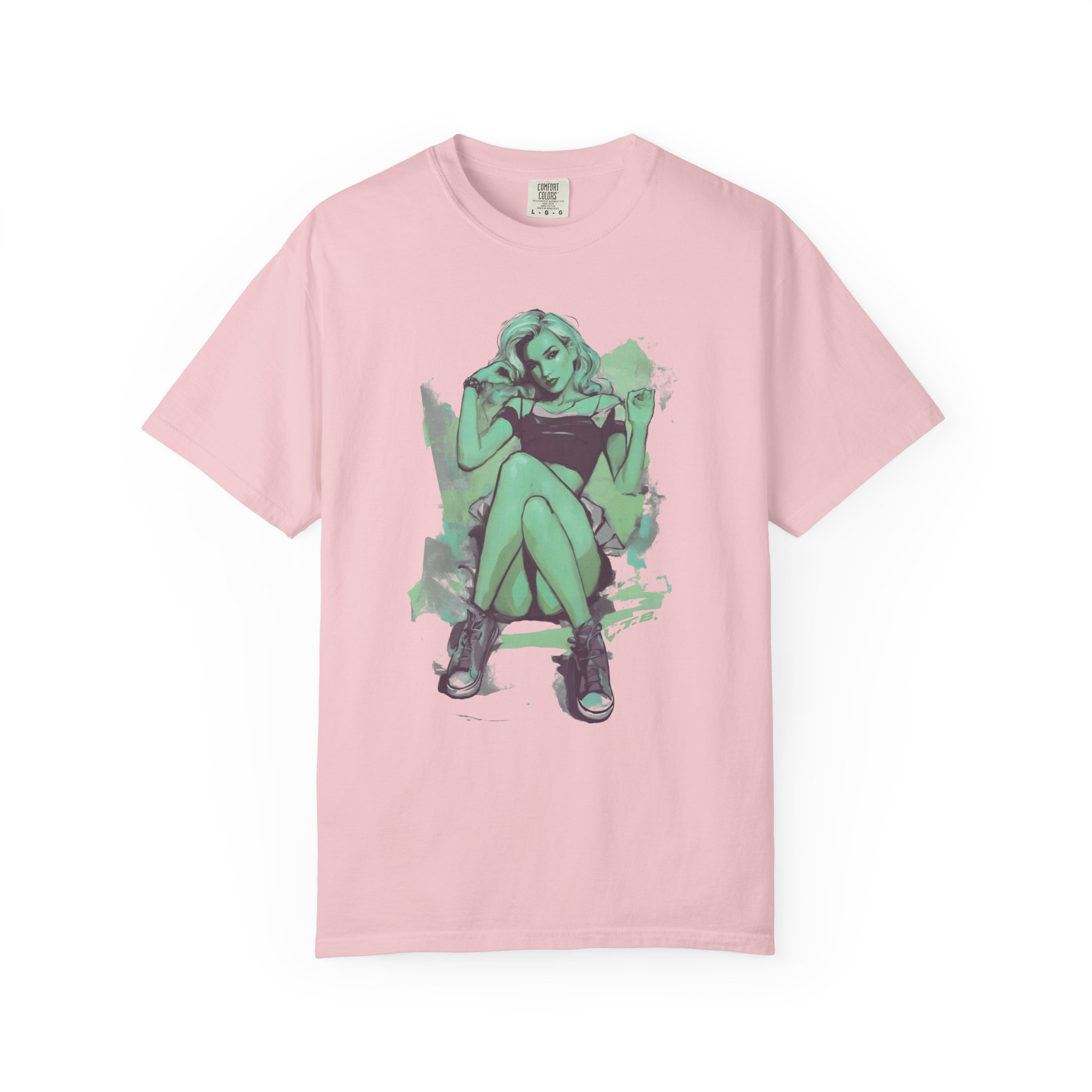 Pin-Up Girl Graphic T-Shirt | Modern Artistic Streetwear Illustration Tee - Image 12