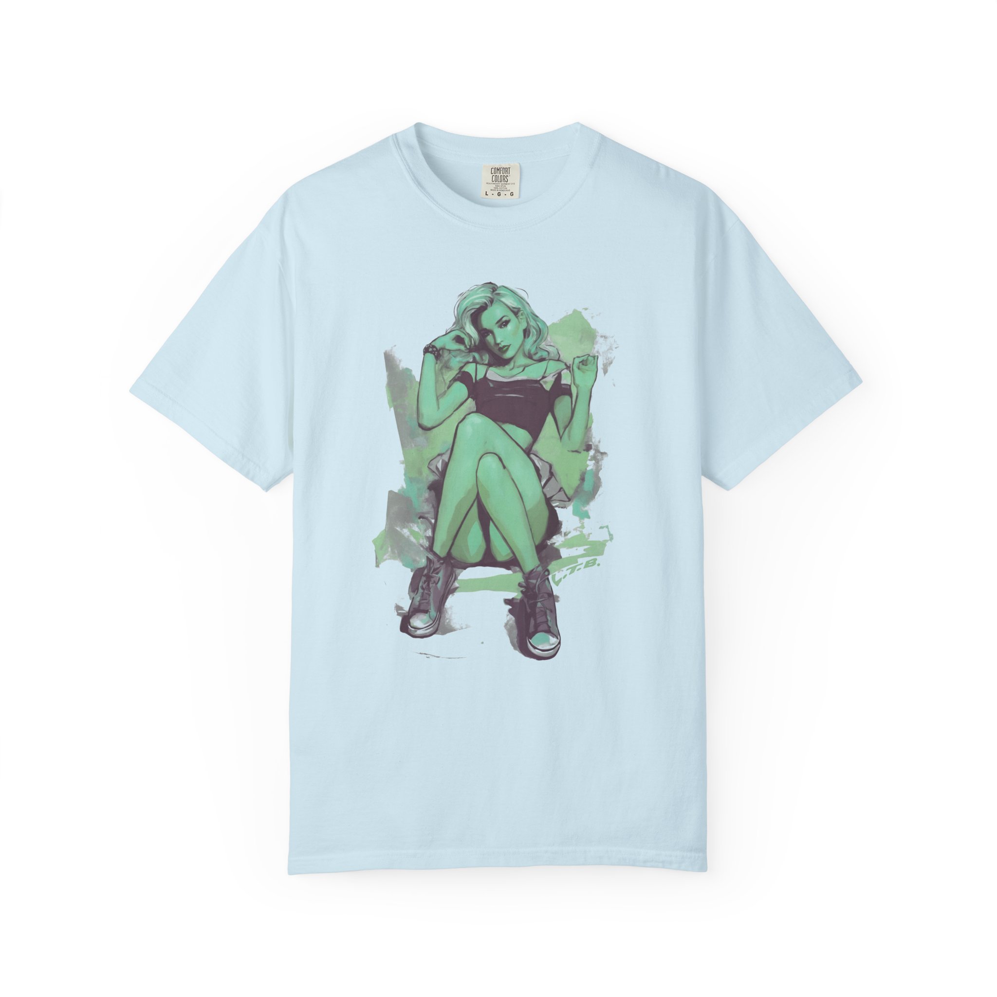 Pin-Up Girl Graphic T-Shirt | Modern Artistic Streetwear Illustration Tee - Image 15