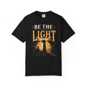 Be The Light T-Shirt | Inspirational Lighthouse Graphic Streetwear Tee