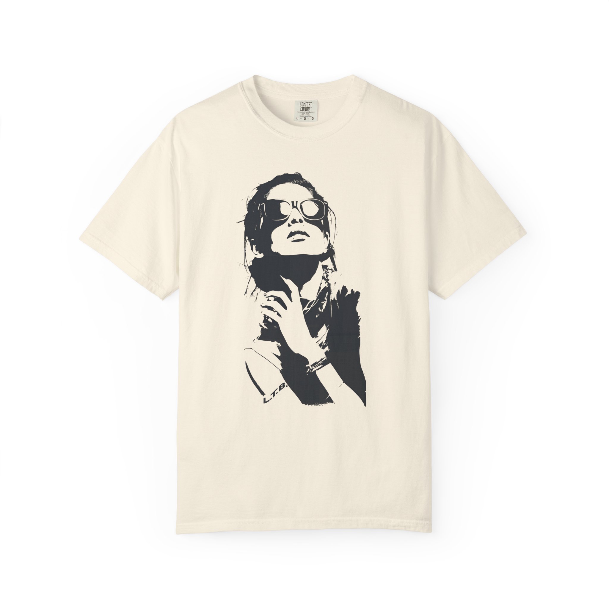 Sunglasses Portrait T-Shirt | Monochrome Stylish Streetwear Tee - Image 4
