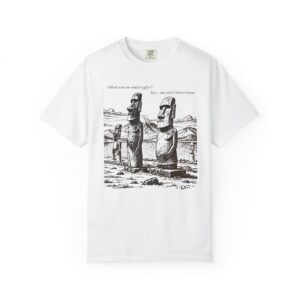Easter Island Moai T-Shirt | Funny Stone Statue Conversation Streetwear Tee