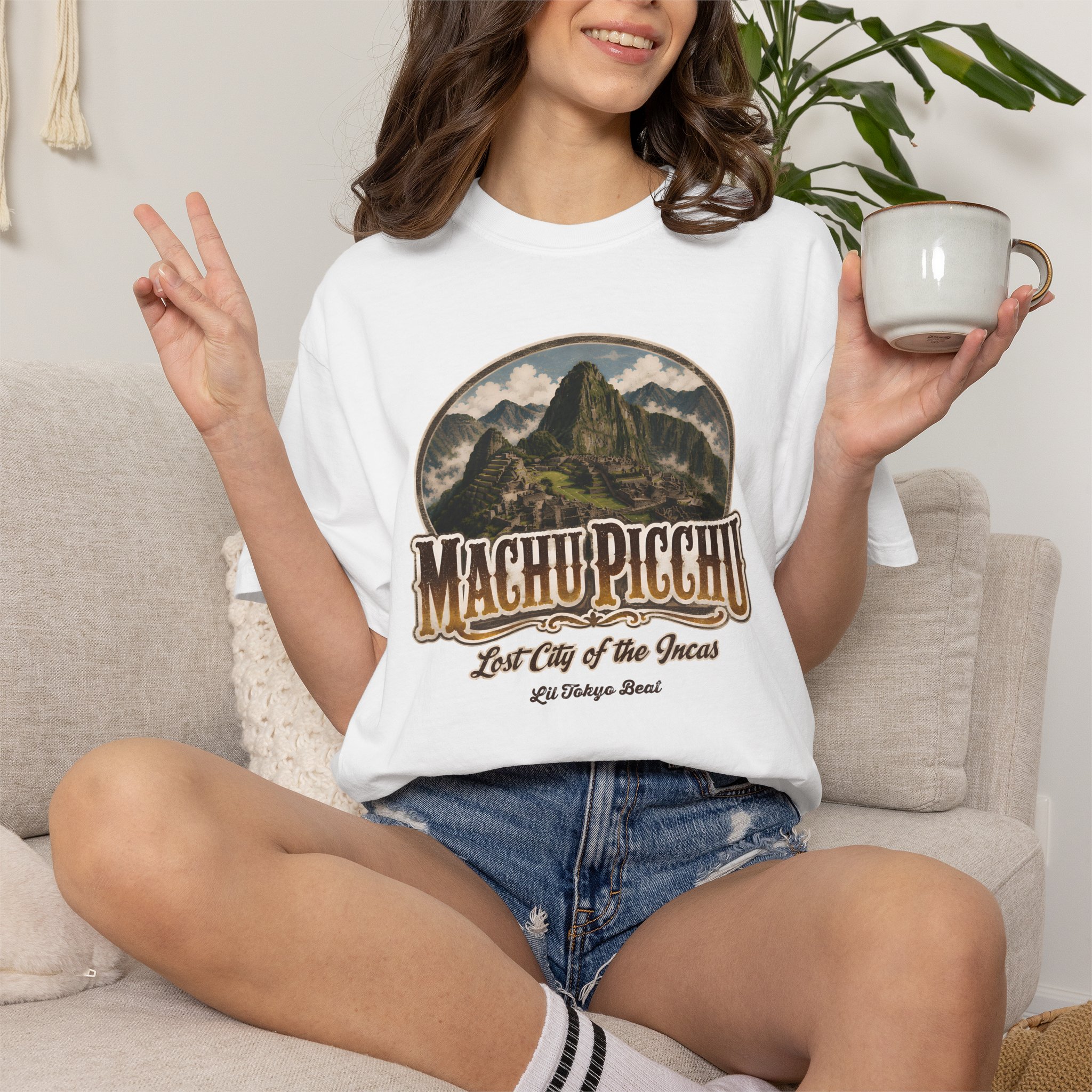 Machu Picchu T-Shirt | Lost City of the Incas Vintage Travel Streetwear Tee - Image 2