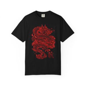 Red Dragon T-Shirt | Fierce Asian Mythology Streetwear Graphic Tee
