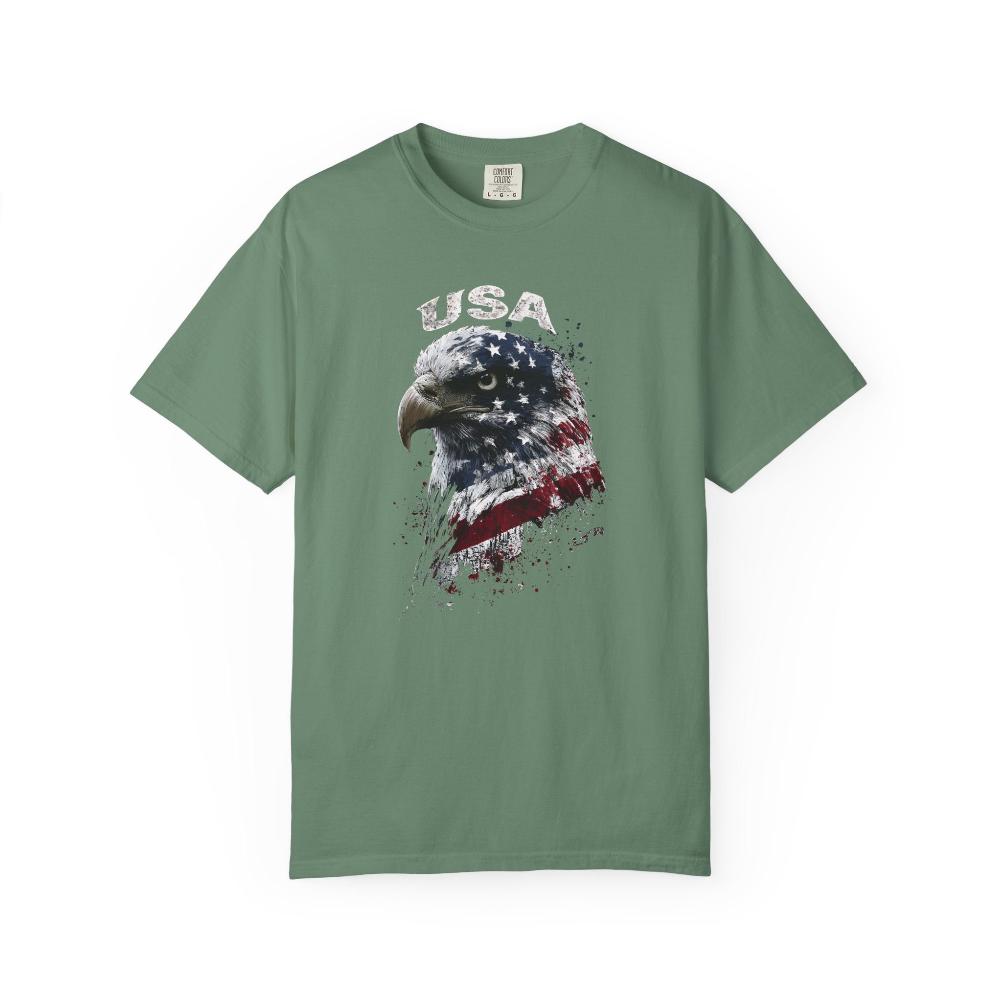 USA Eagle T-Shirt | American Flag Bald Eagle Patriotic Streetwear Tee - Image 5