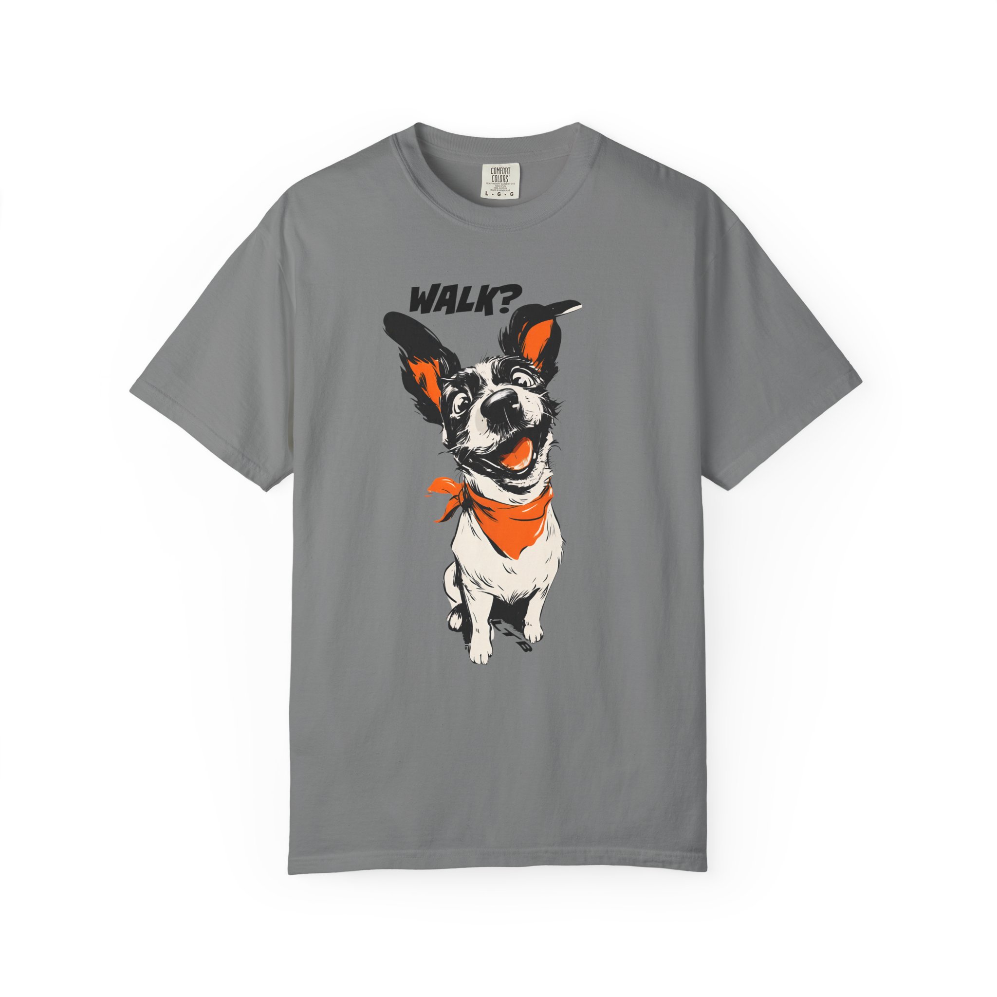 Walk? Dog Graphic T-Shirt | Playful Pup Expression Funny Pet Lover Tee - Image 4