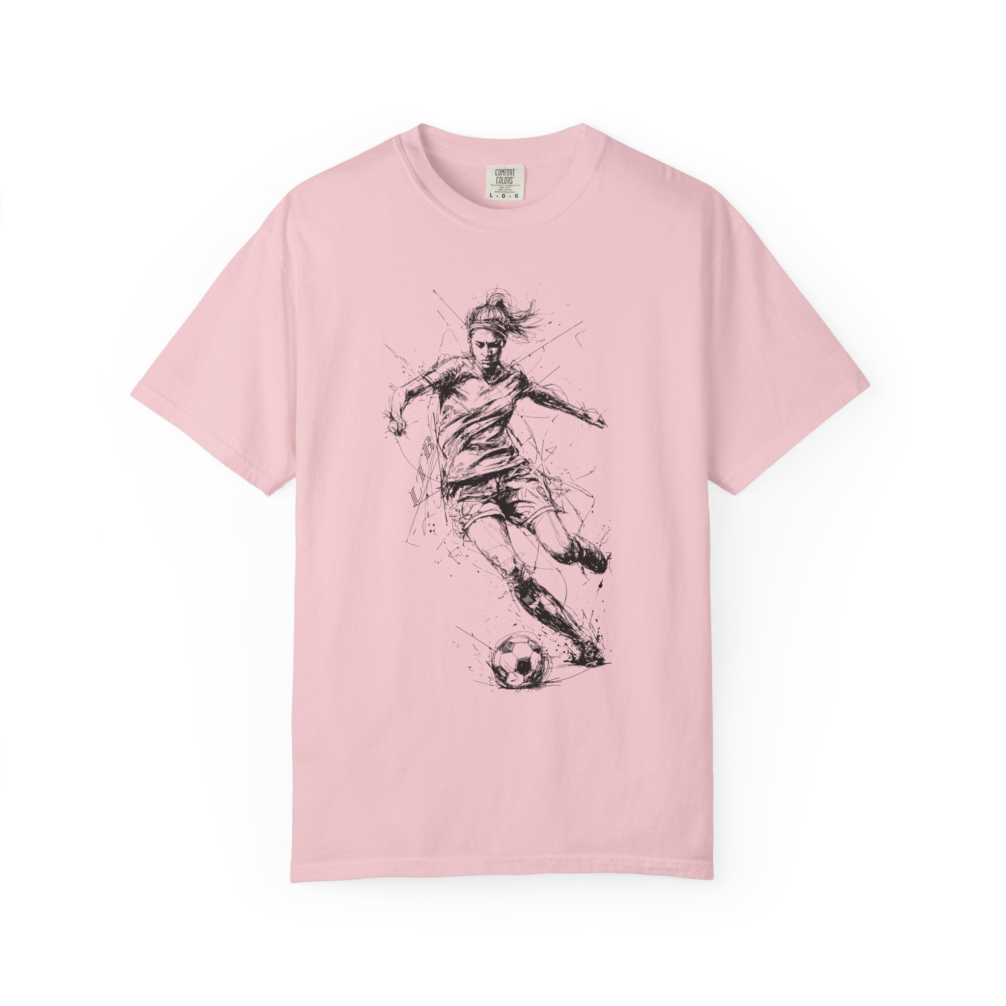 Women’s Soccer T-Shirt | Dynamic Running Motion Female Athlete Tee - Image 13