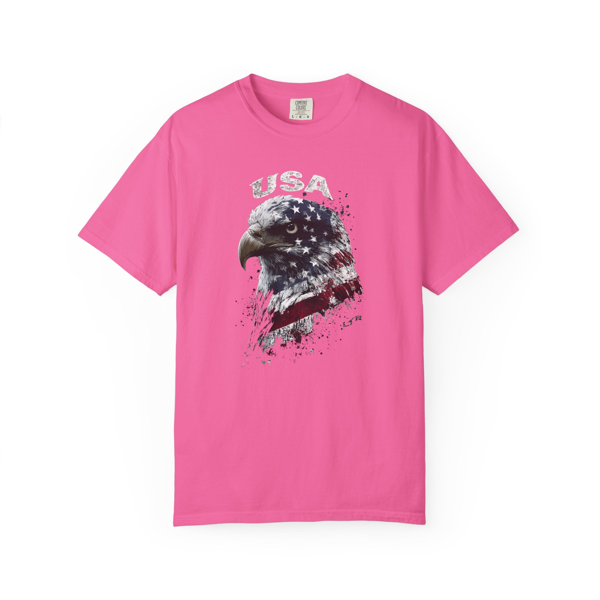 USA Eagle T-Shirt | American Flag Bald Eagle Patriotic Streetwear Tee - Image 11