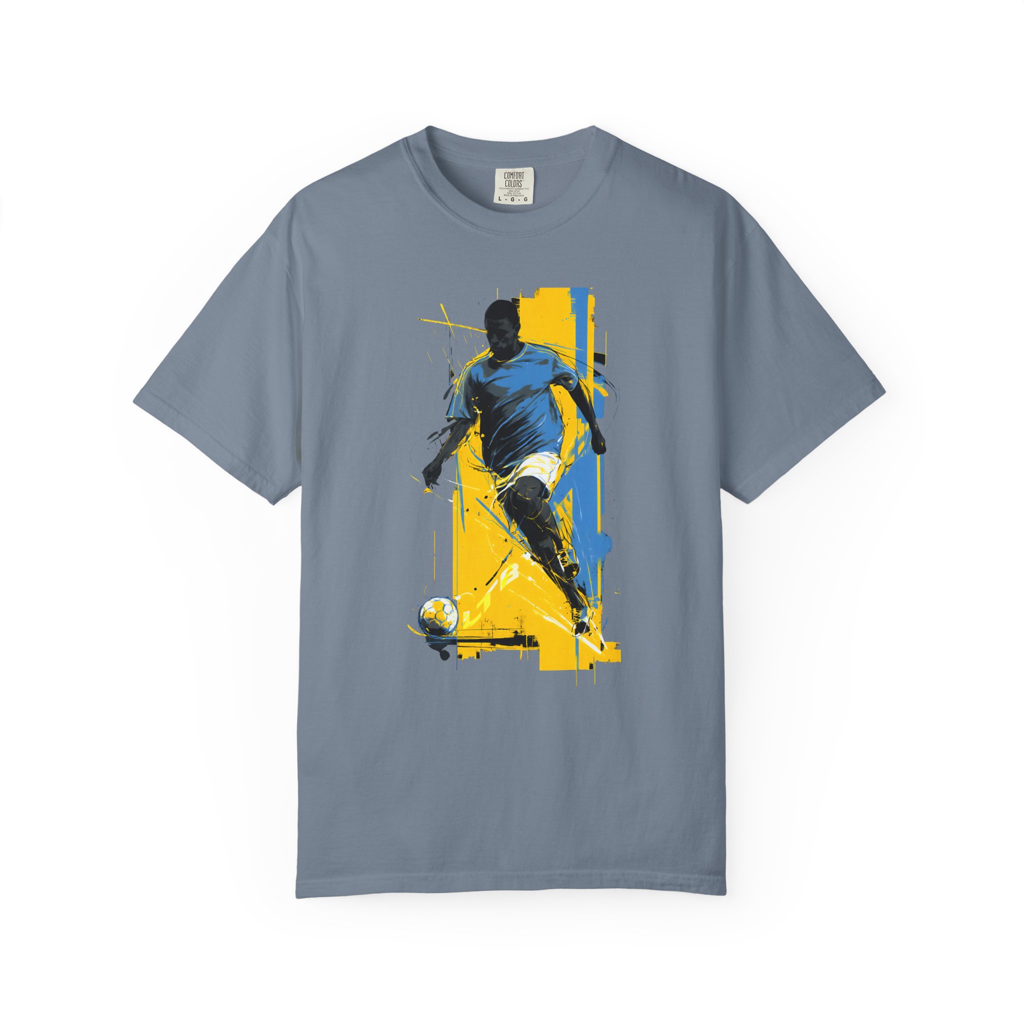 Soccer Player Art T-Shirt | Dynamic Football Graphic Streetwear Tee - Image 8
