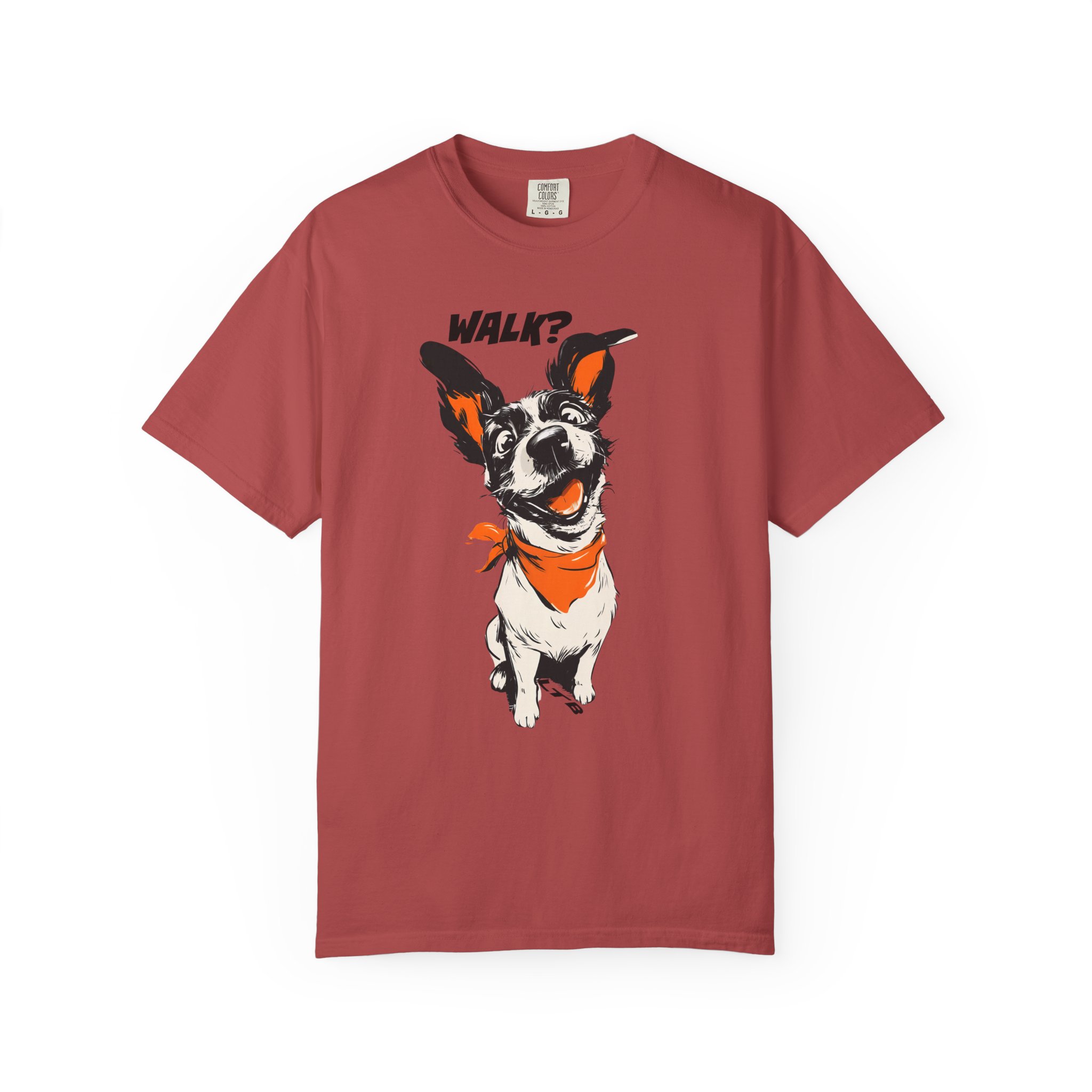Walk? Dog Graphic T-Shirt | Playful Pup Expression Funny Pet Lover Tee - Image 14