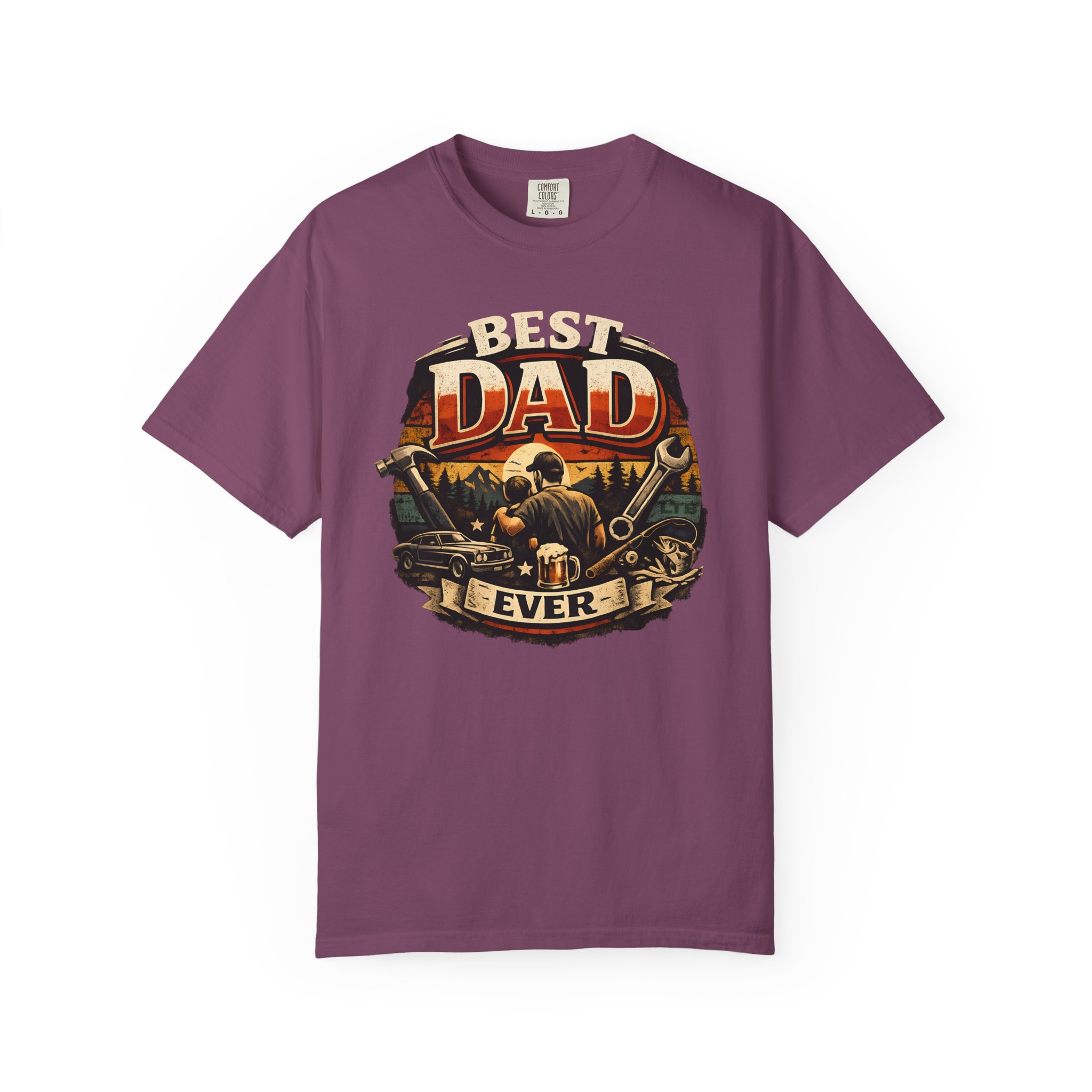 Best Dad Ever T-Shirt | Mechanic Tools, Car & Outdoors Father's Day Tee - Image 6