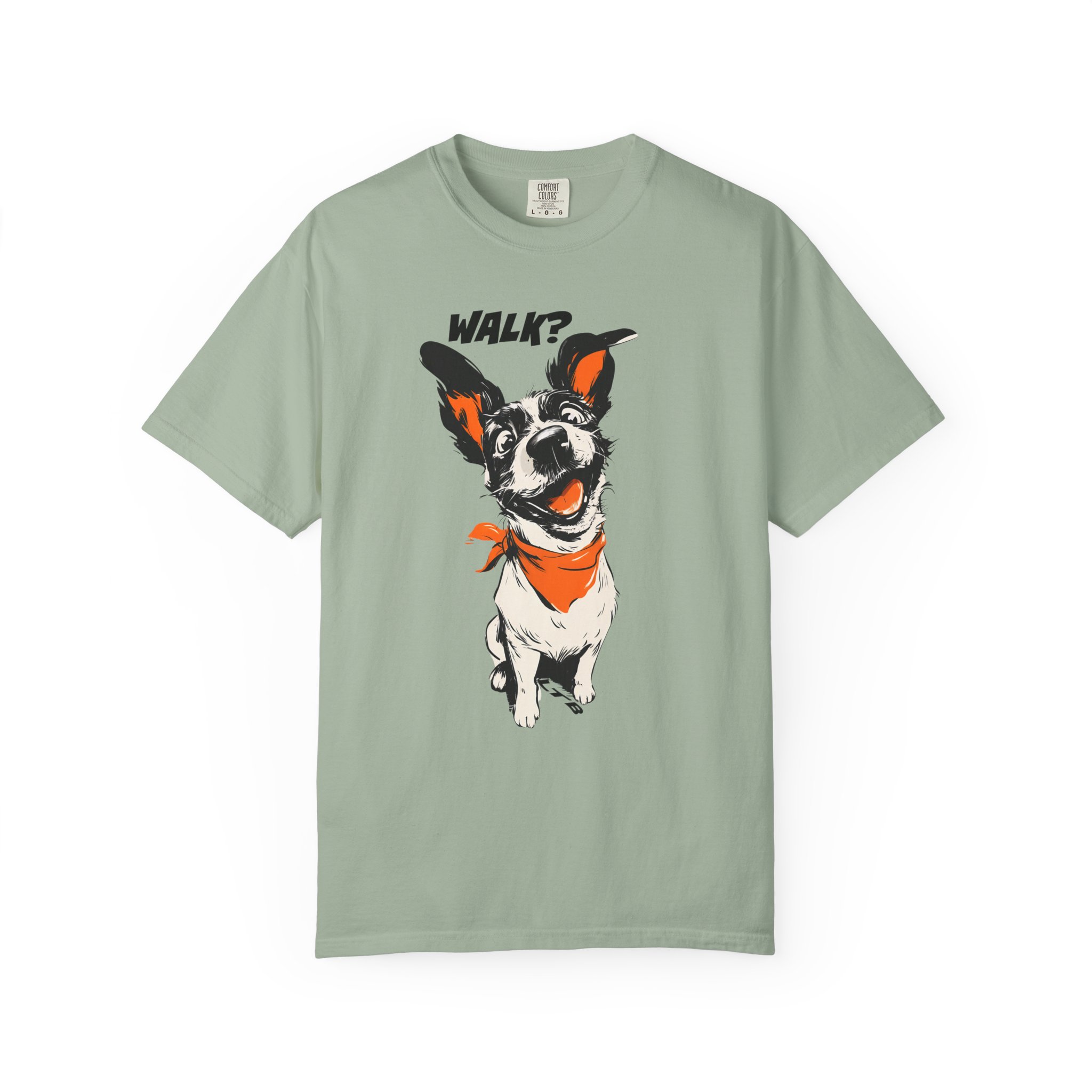 Walk? Dog Graphic T-Shirt | Playful Pup Expression Funny Pet Lover Tee - Image 5