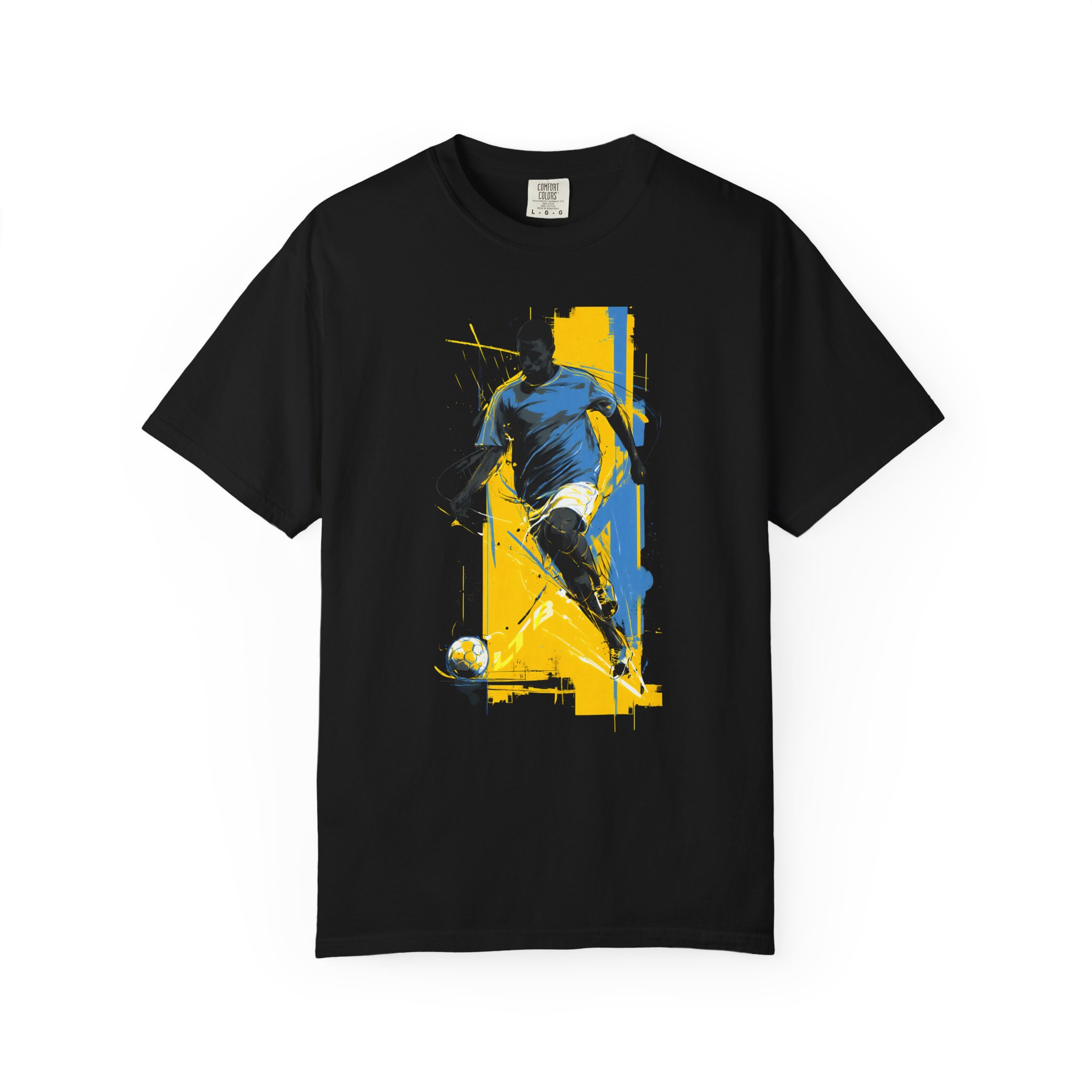Soccer Player Art T-Shirt | Dynamic Football Graphic Streetwear Tee - Image 10
