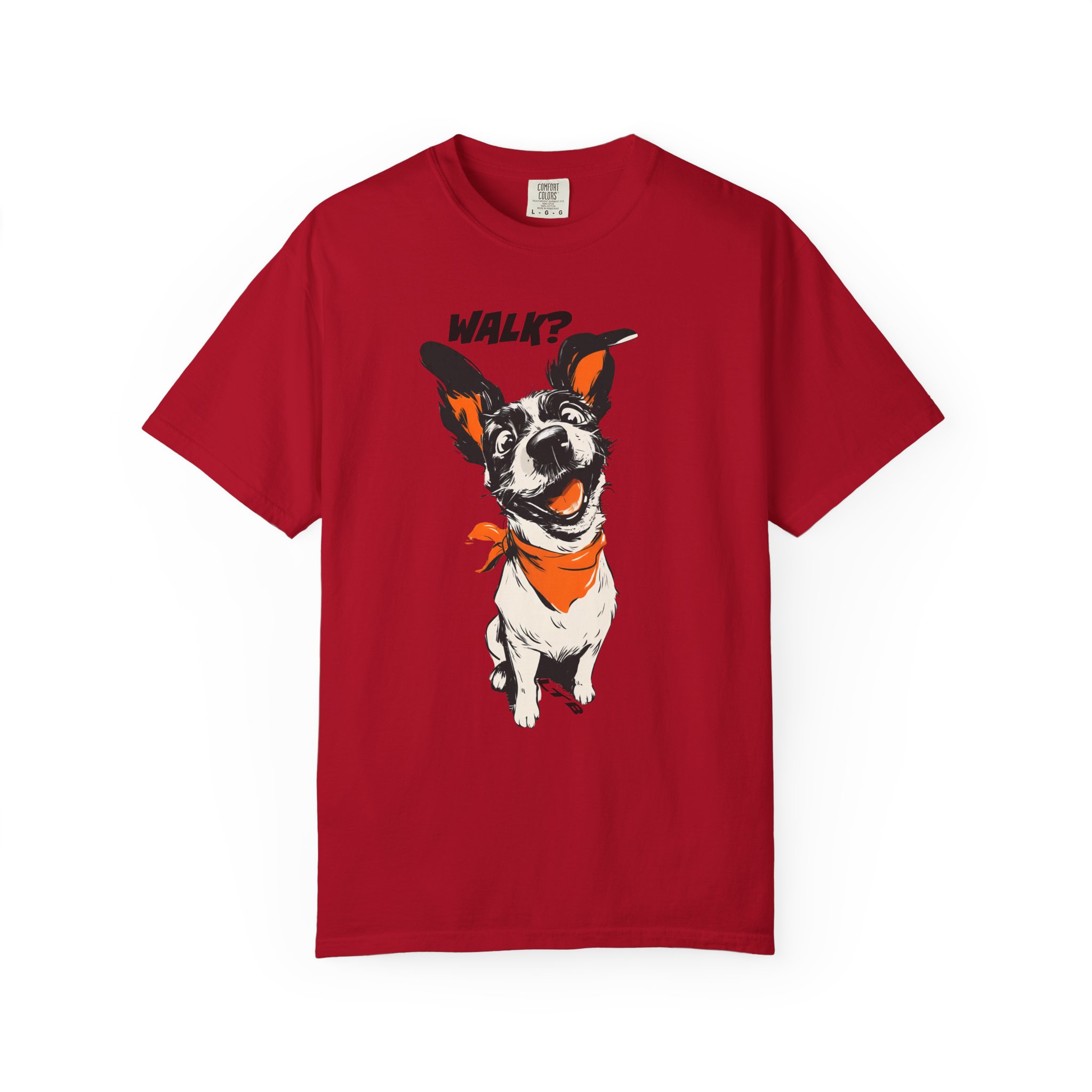 Walk? Dog Graphic T-Shirt | Playful Pup Expression Funny Pet Lover Tee - Image 15