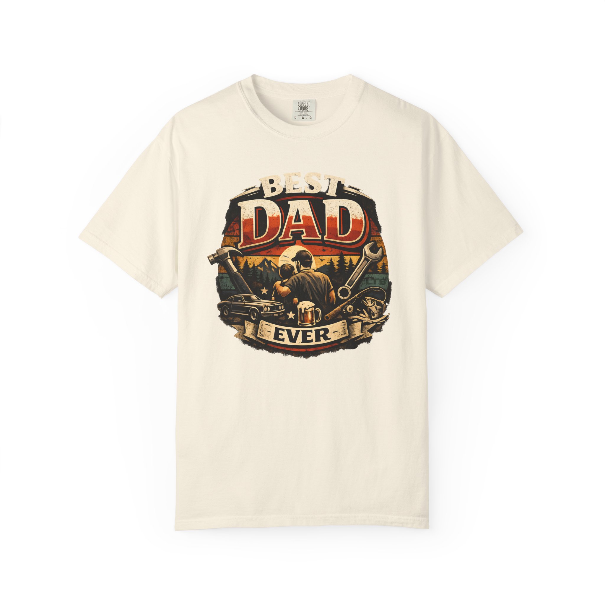 Best Dad Ever T-Shirt | Mechanic Tools, Car & Outdoors Father's Day Tee - Image 11