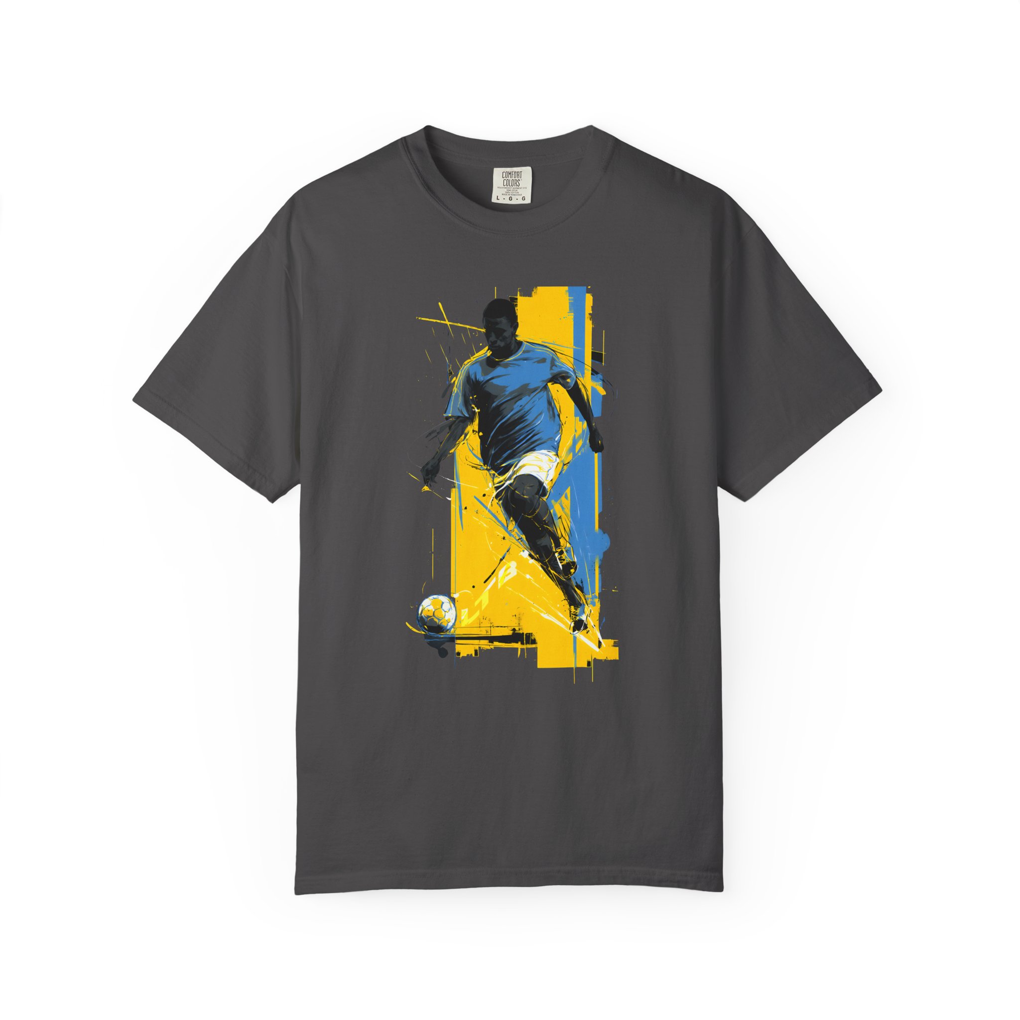 Soccer Player Art T-Shirt | Dynamic Football Graphic Streetwear Tee - Image 9