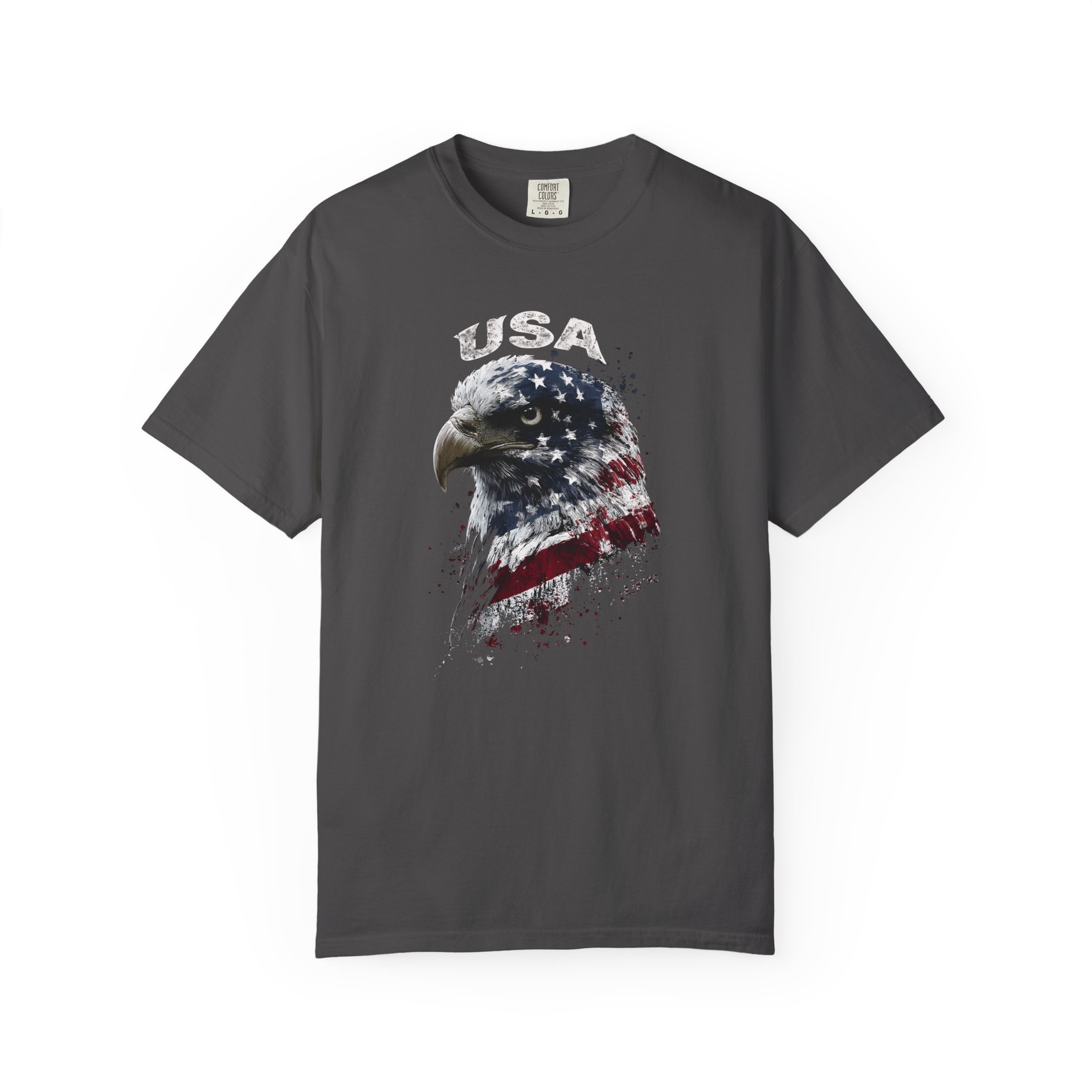 USA Eagle T-Shirt | American Flag Bald Eagle Patriotic Streetwear Tee - Image 9