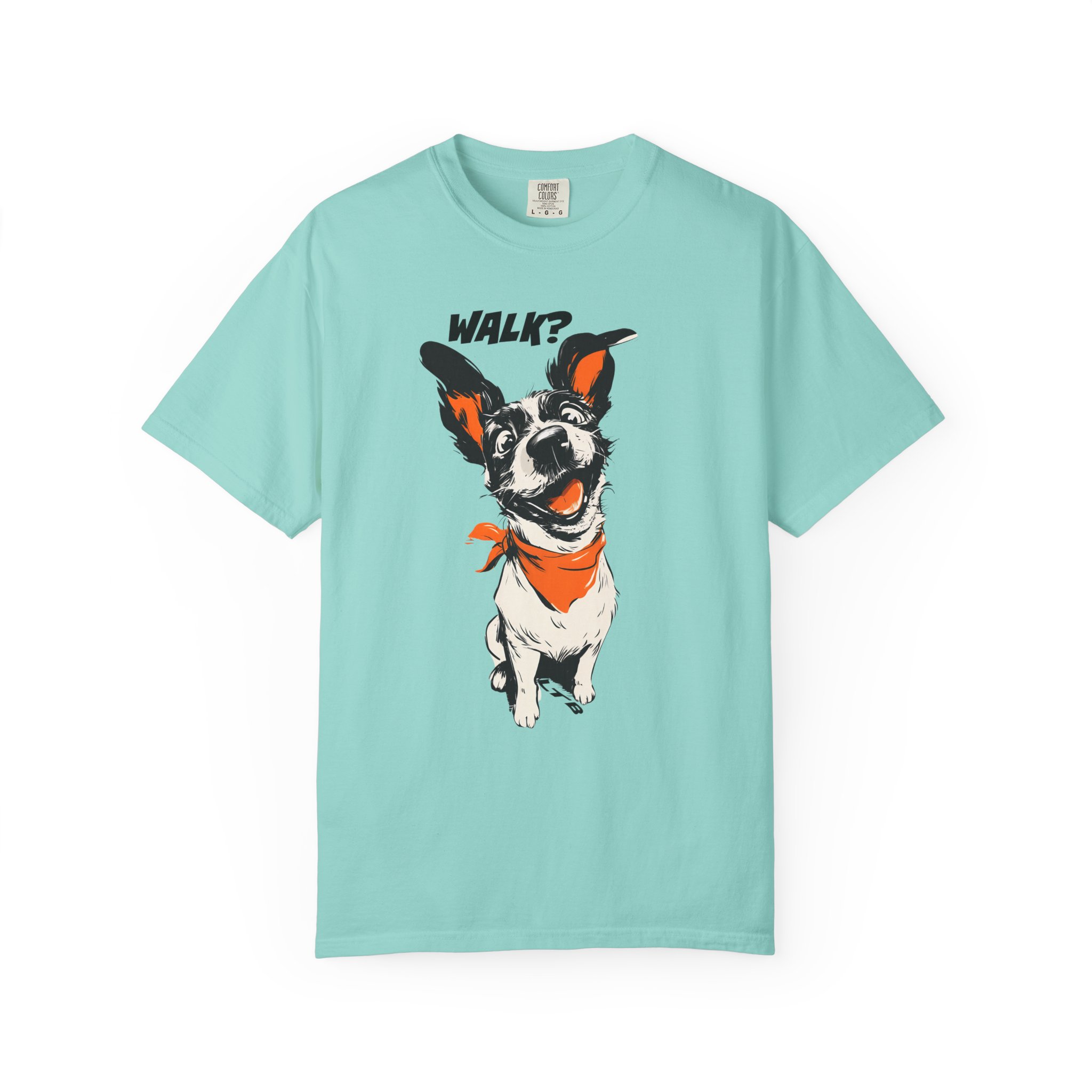 Walk? Dog Graphic T-Shirt | Playful Pup Expression Funny Pet Lover Tee - Image 6