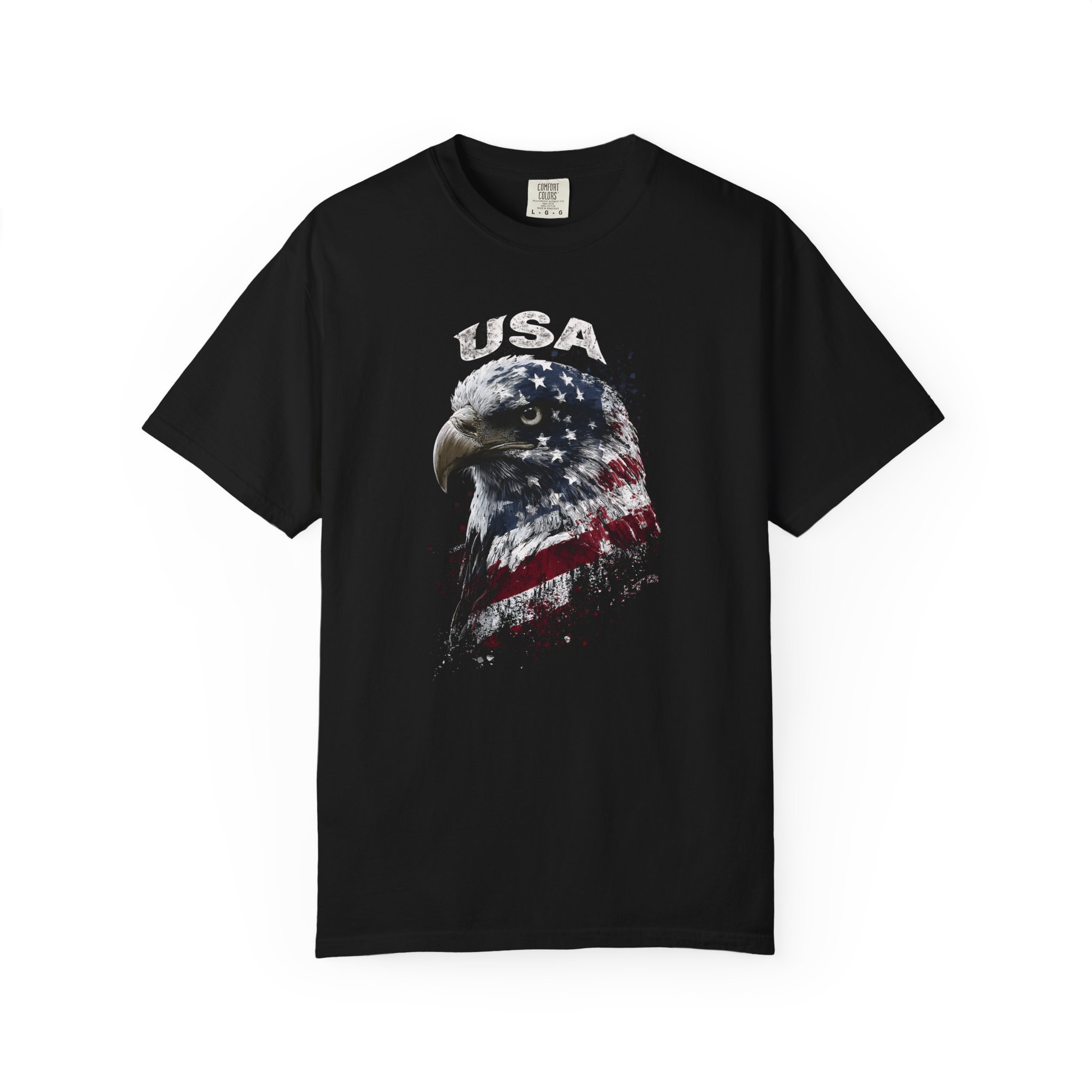 USA Eagle T-Shirt | American Flag Bald Eagle Patriotic Streetwear Tee