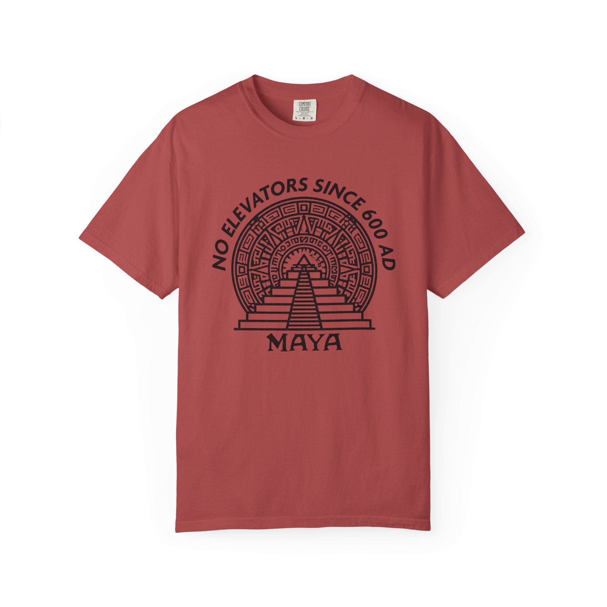 Maya Pyramid T-Shirt | No Elevators Since 600 AD Funny History Tee - Image 14