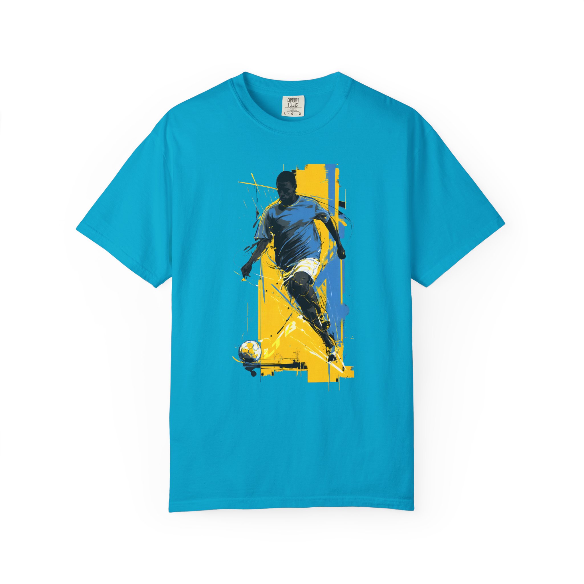 Soccer Player Art T-Shirt | Dynamic Football Graphic Streetwear Tee - Image 6
