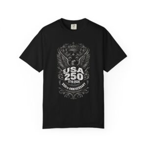 USA 250th Anniversary T-Shirt | 1776–2026 Eagle Emblem Patriotic Streetwear Tee