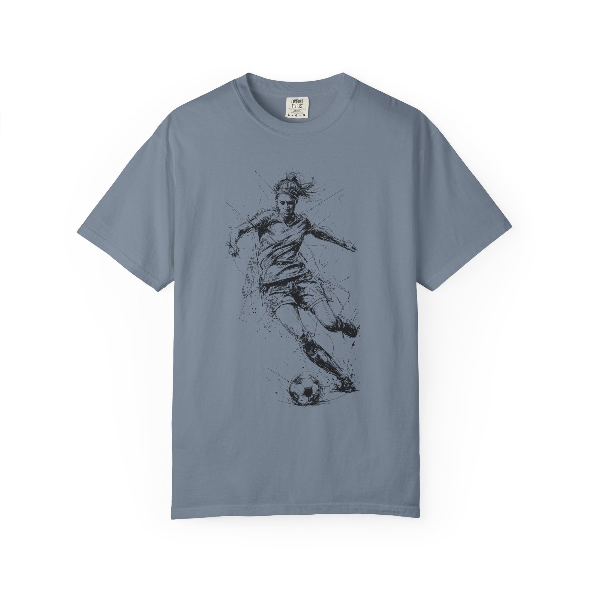 Women’s Soccer T-Shirt | Dynamic Running Motion Female Athlete Tee - Image 11