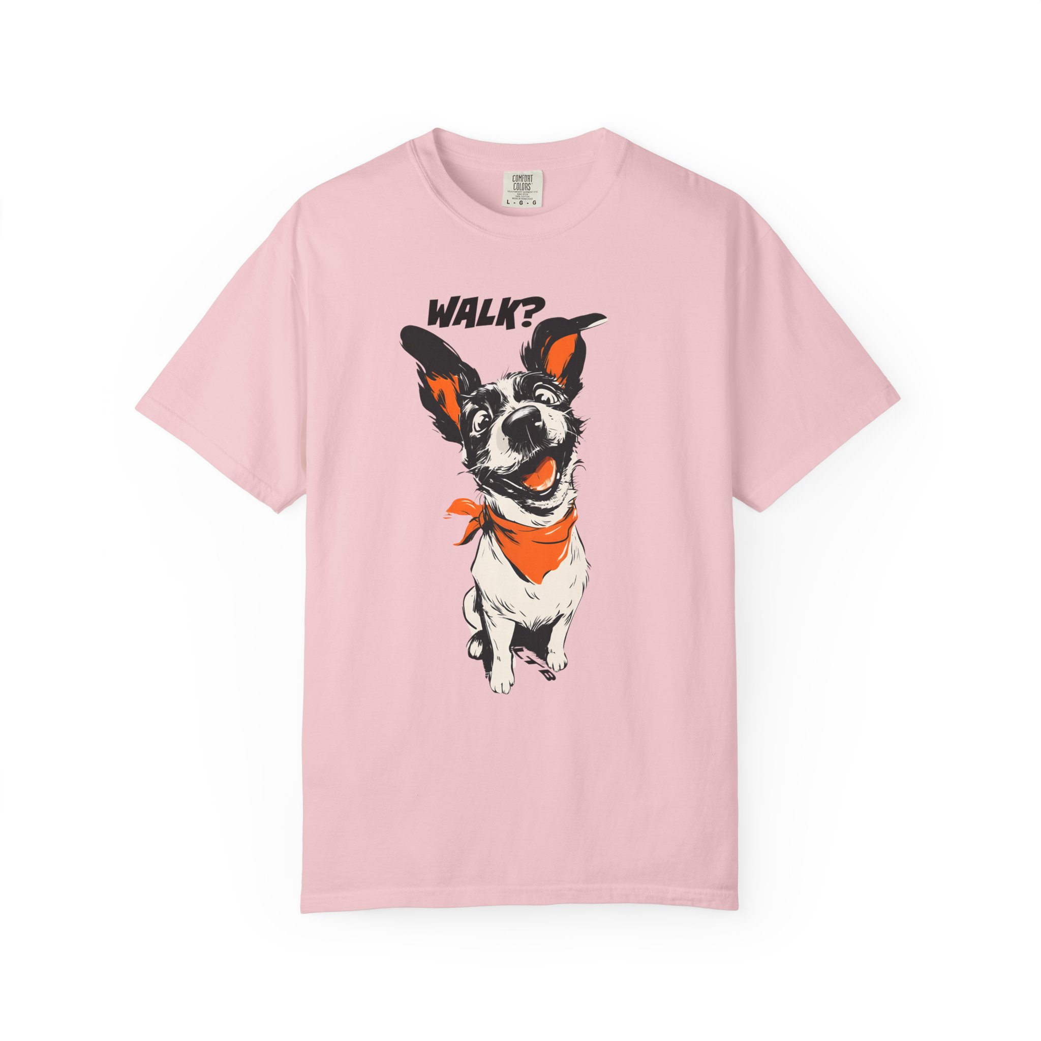 Walk? Dog Graphic T-Shirt | Playful Pup Expression Funny Pet Lover Tee - Image 12