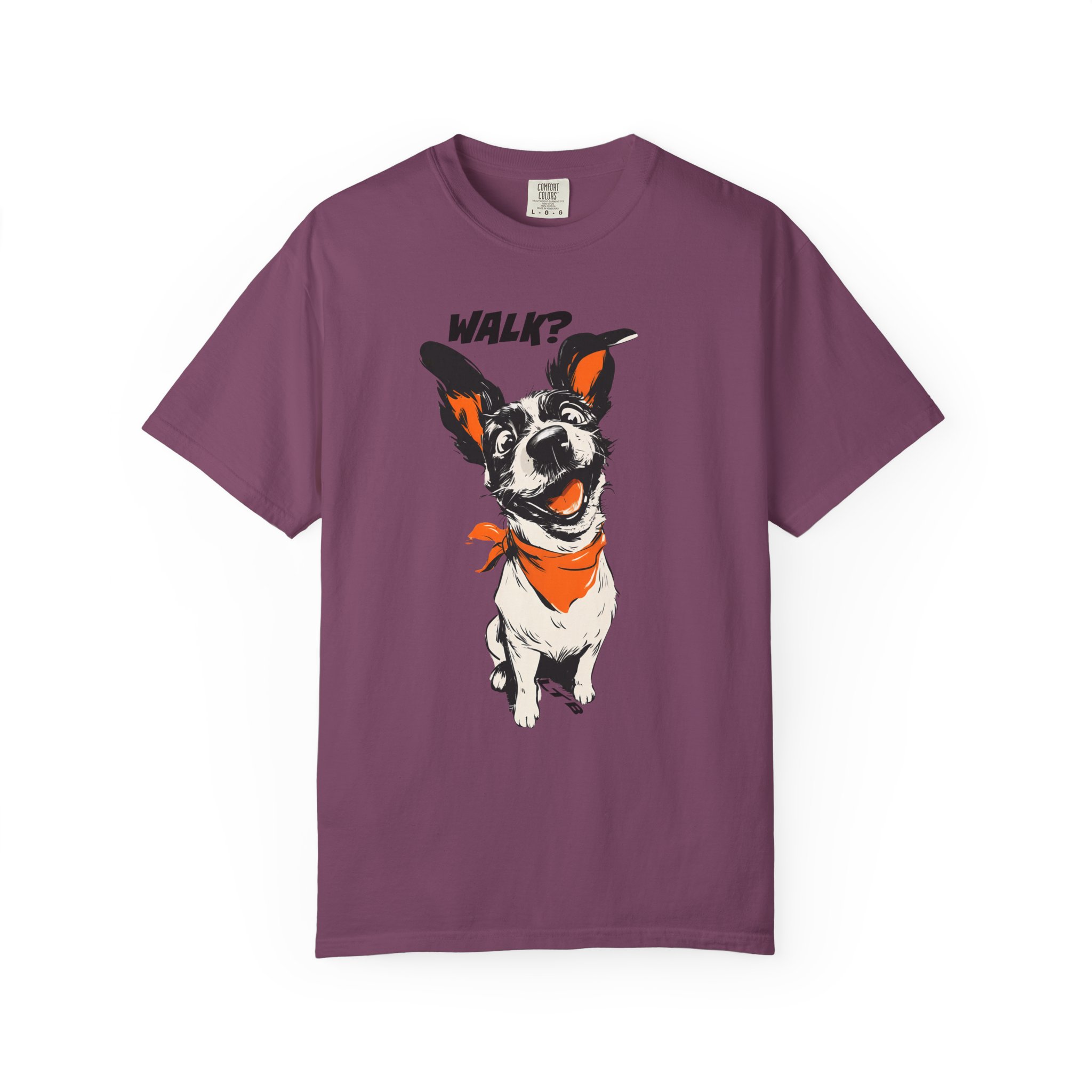 Walk? Dog Graphic T-Shirt | Playful Pup Expression Funny Pet Lover Tee - Image 13