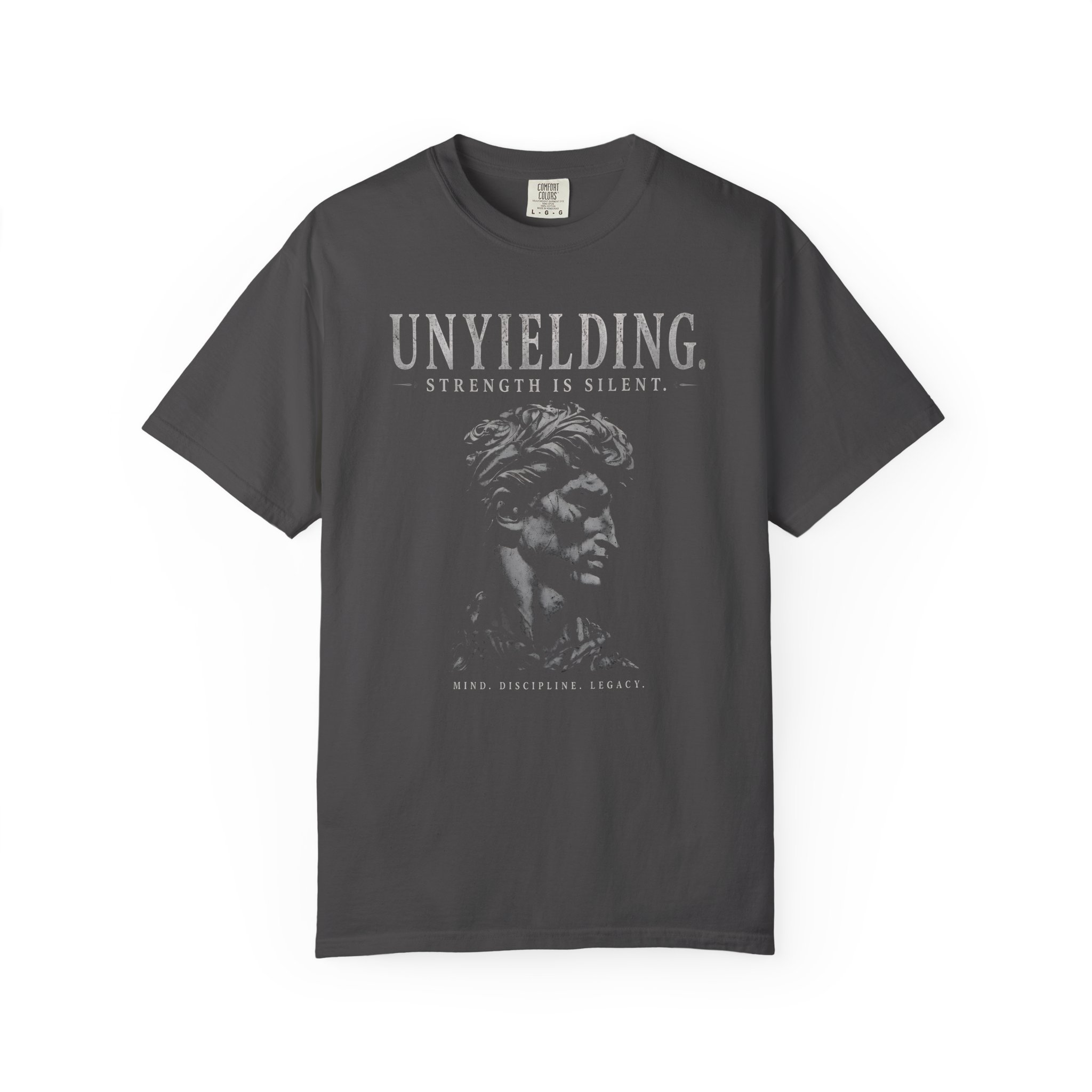 Greek Roman Stoic Warrior Unyielding T-Shirt | Mind Discipline Legacy Tee - Image 4