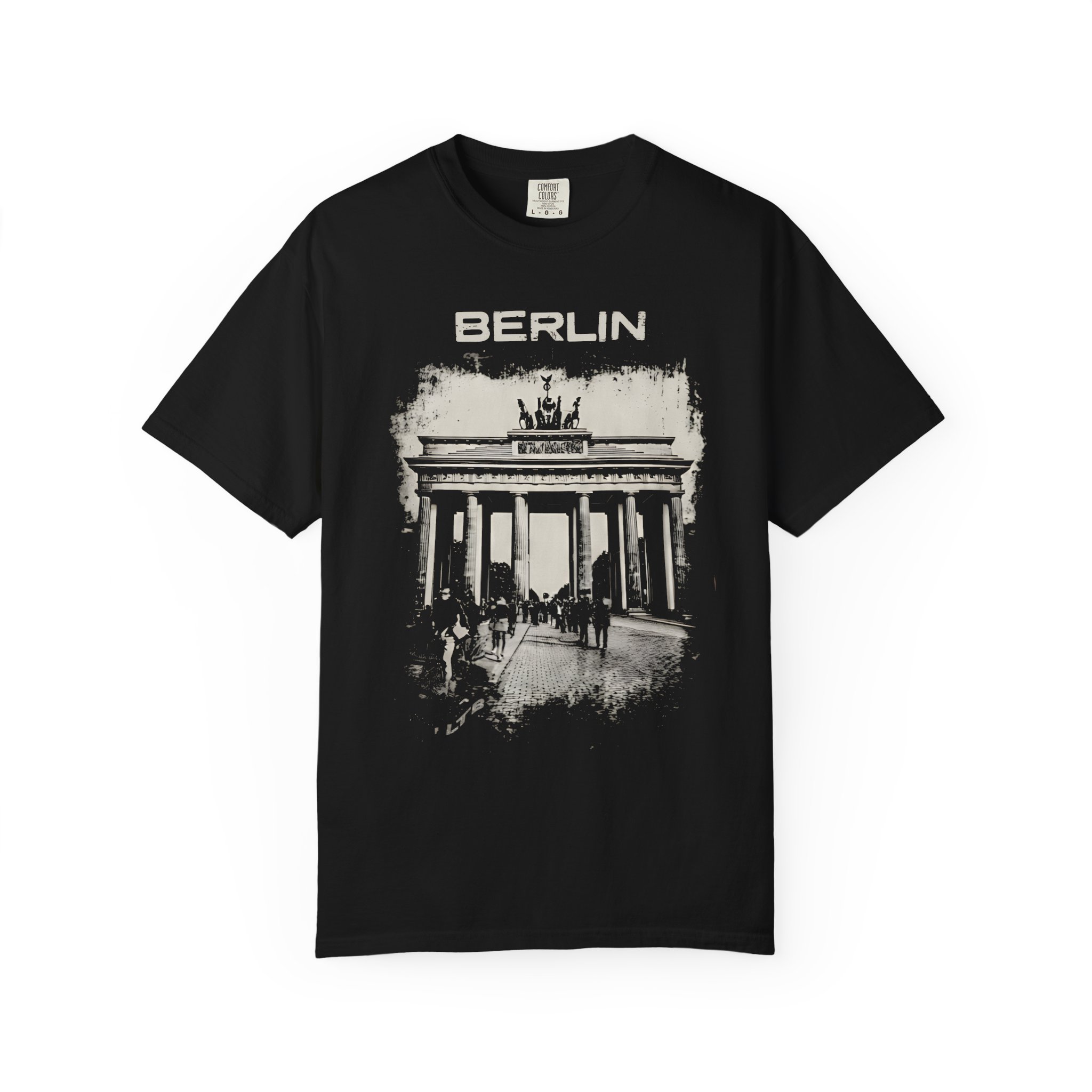 Berlin T-Shirt | Brandenburg Gate Urban Landmark Vintage Streetwear Tee